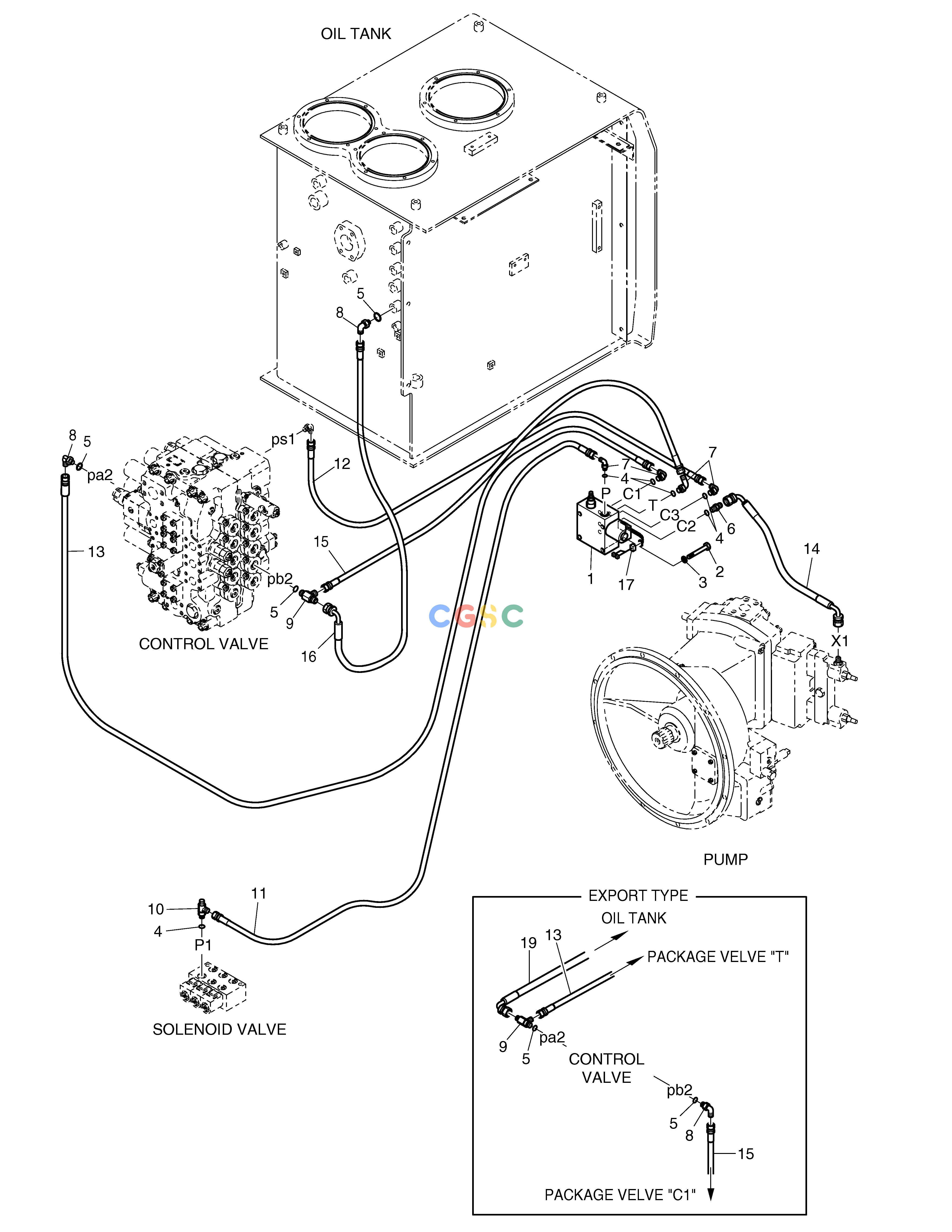 斗山零件查询PILOT PIPING-BREAKER SOLAR 340LC-V Doosan parts catalog online