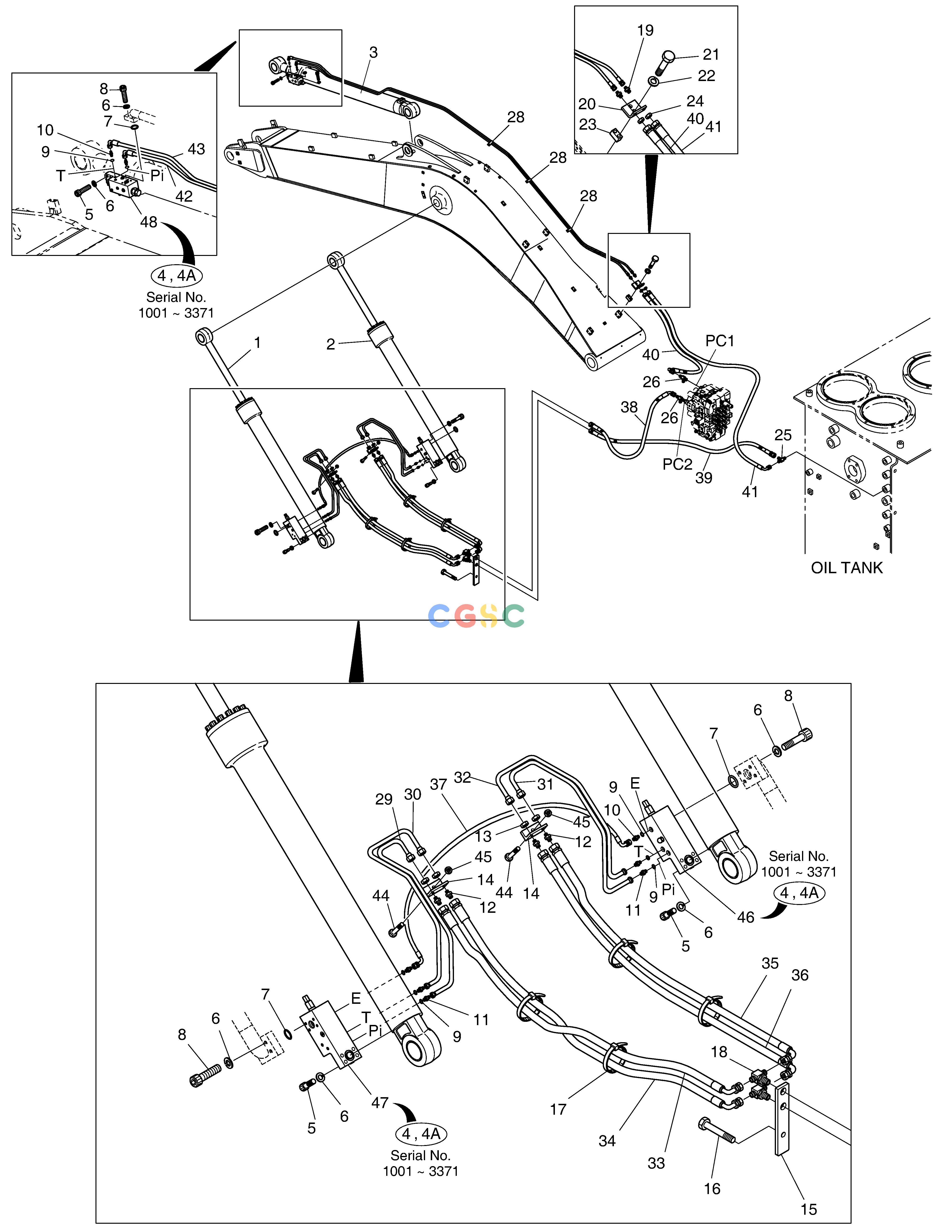 斗山零件查询LOCK VALVE PIPING SOLAR 340LC-V Doosan parts catalog online