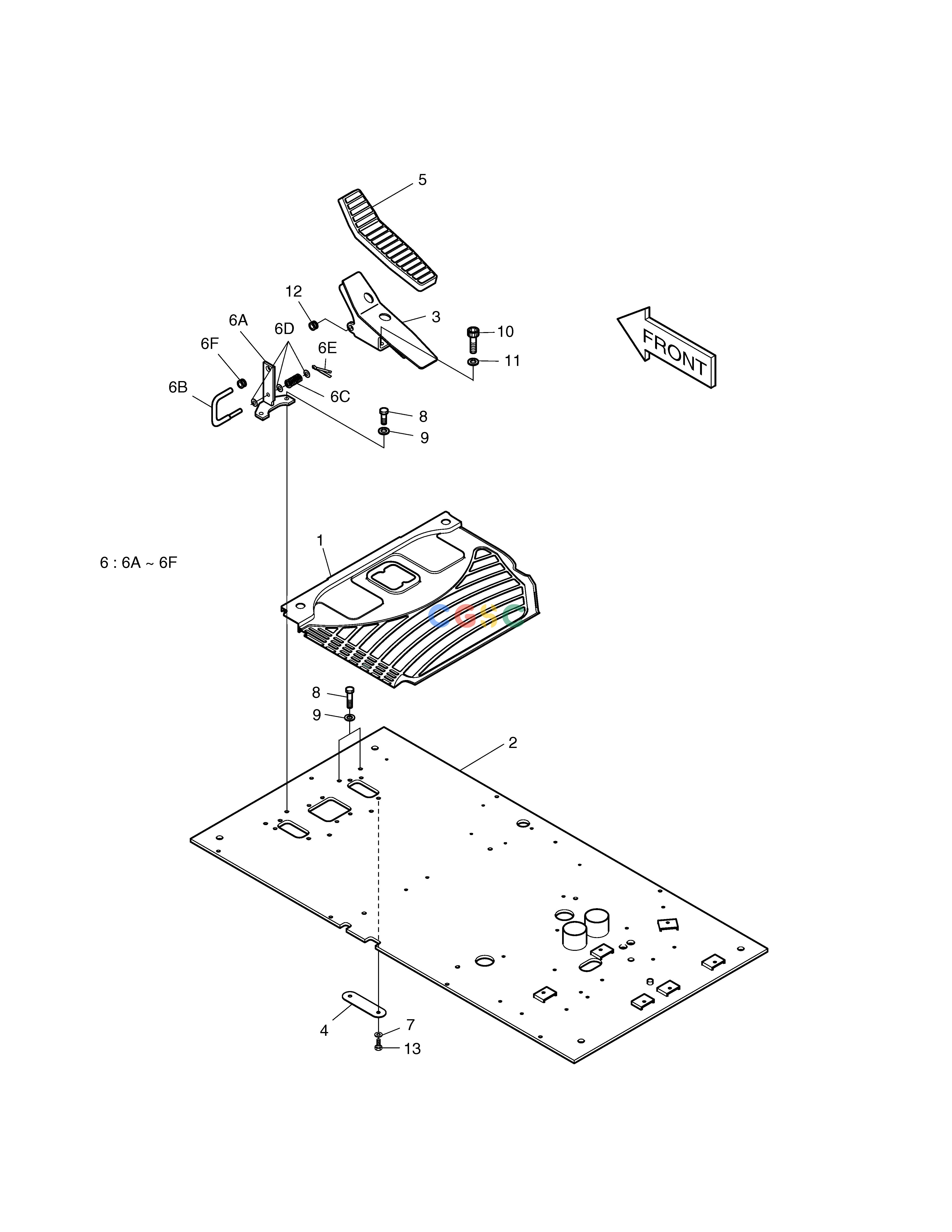 斗山零件查询FLOOR PLATE-ARTI.BOOM SOLAR 340LC-V Doosan parts catalog online