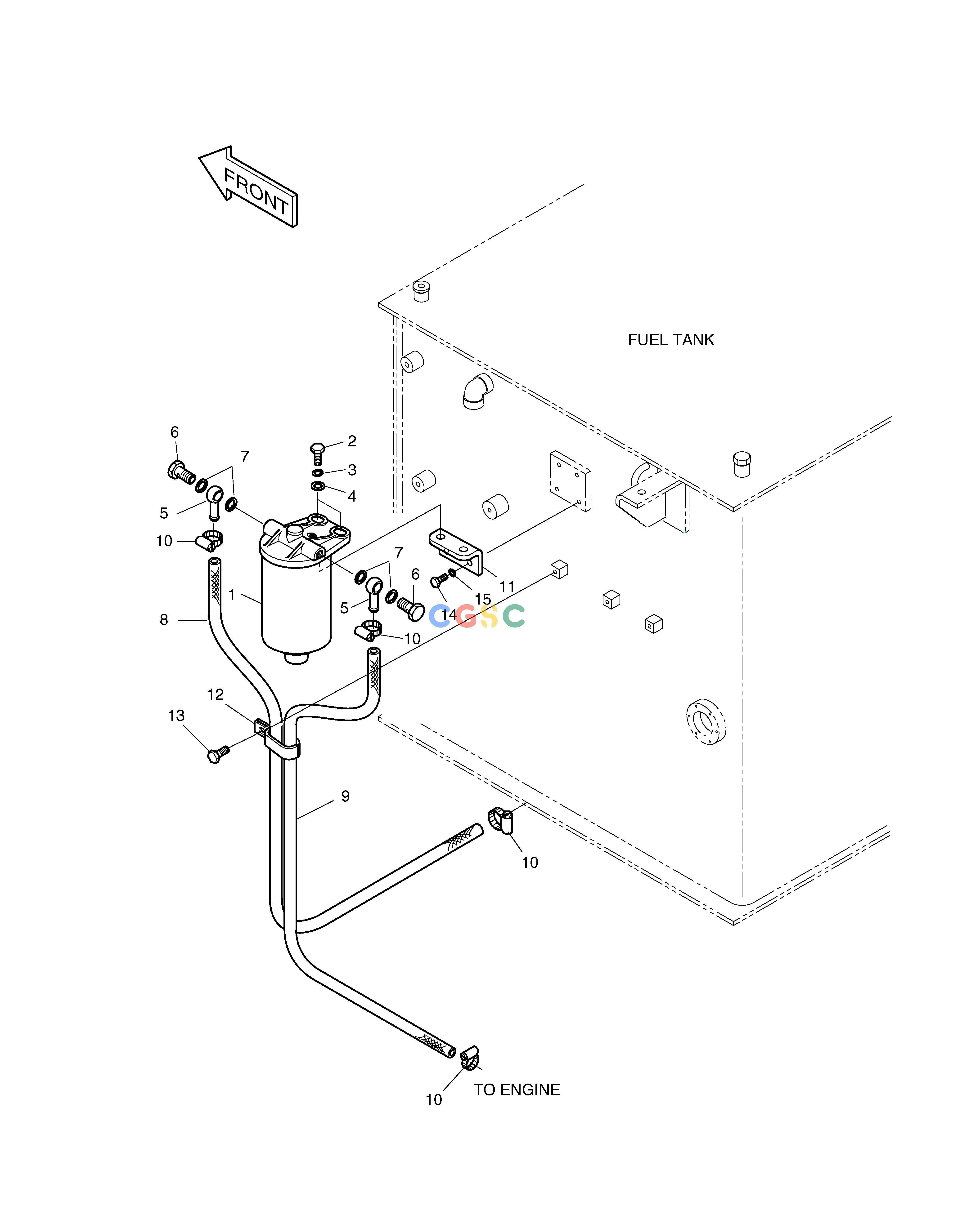 斗山零件查询DOUBLE FUEL FILTER ASS'Y SOLAR 340LC-V Doosan parts catalog online