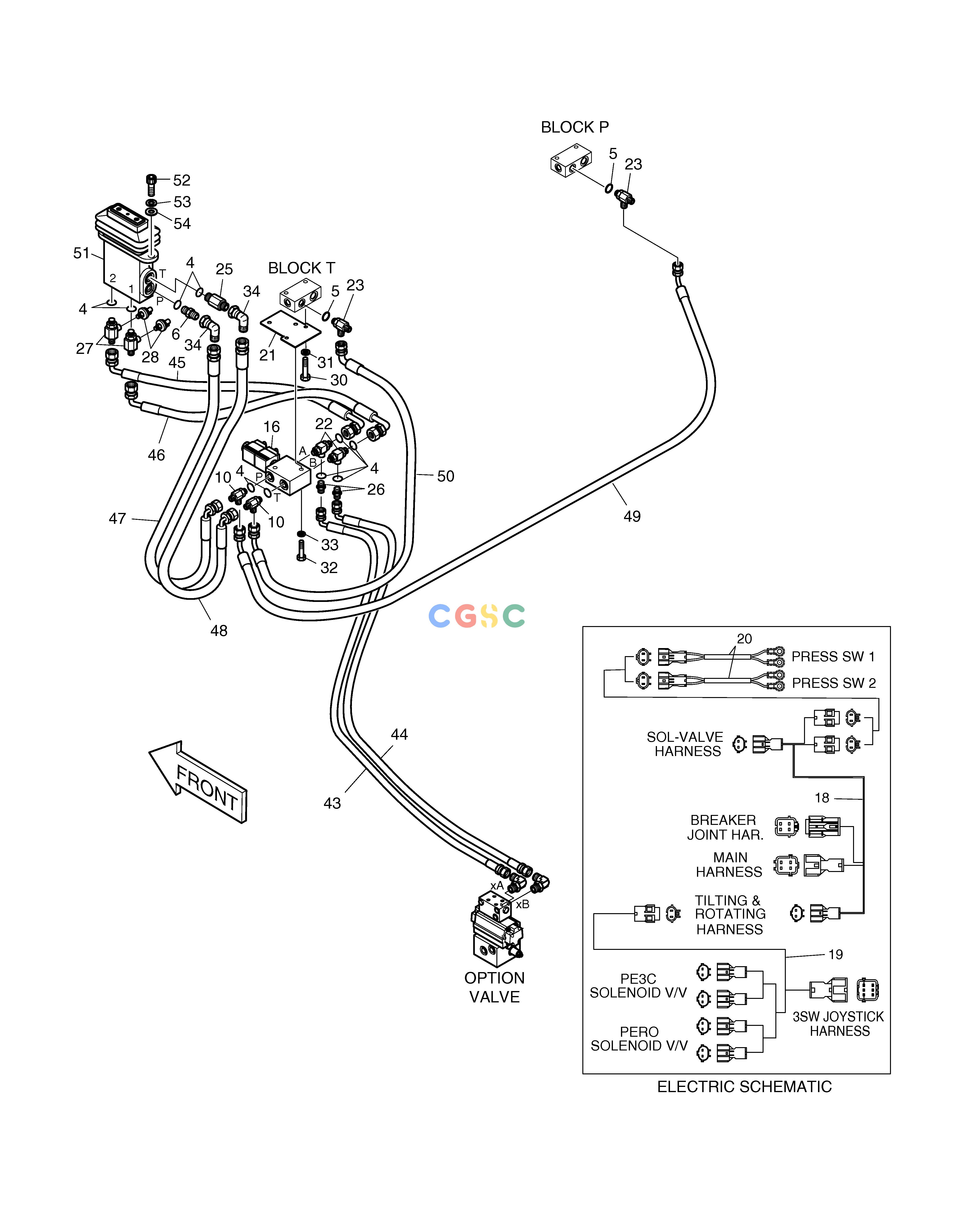 斗山零件查询PILOT PIPING-PERO SOLAR 340LC-V Doosan parts catalog online