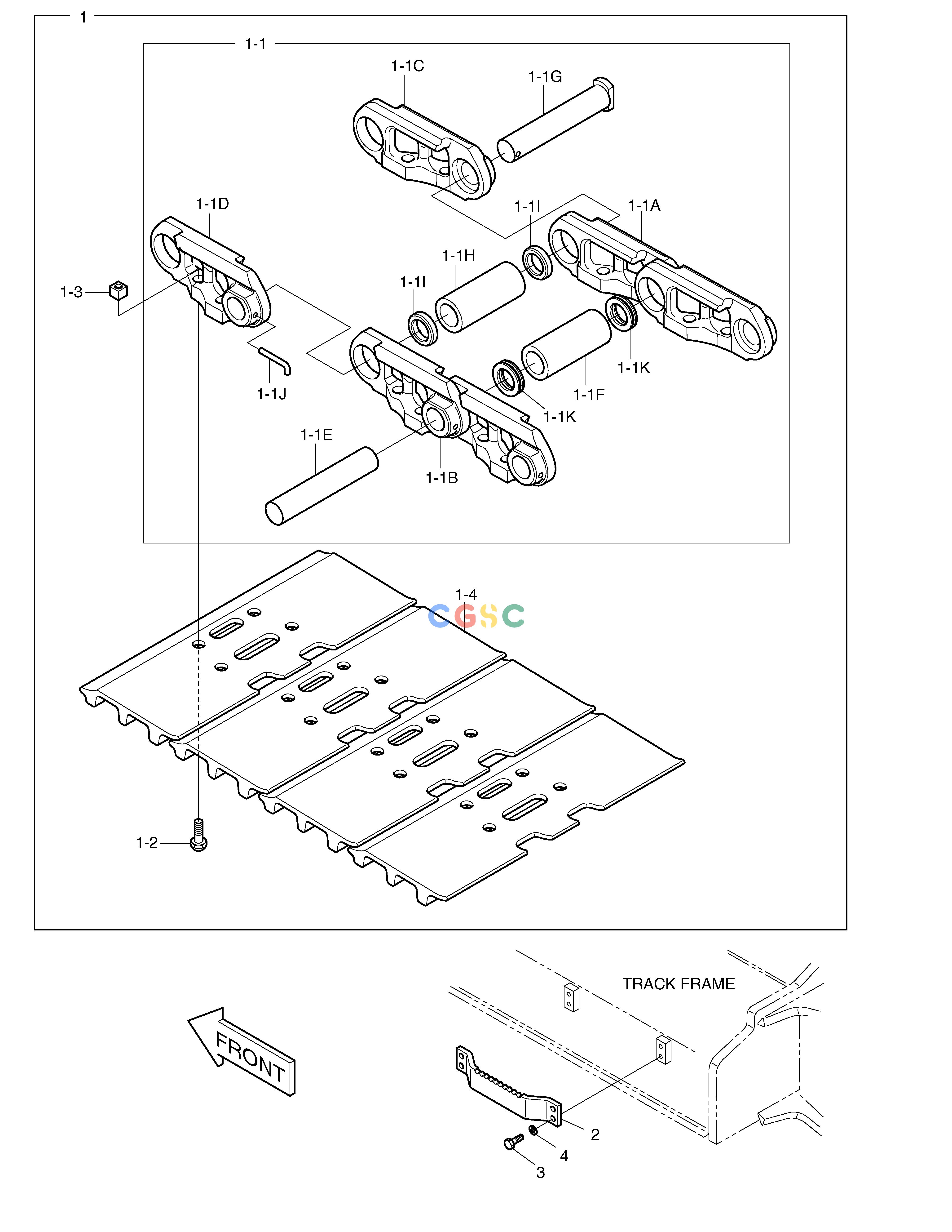 斗山零件查询TRACK SHOE ASS'Y - 600G (INDIA) SOLAR 340LC-V Doosan parts catalog online