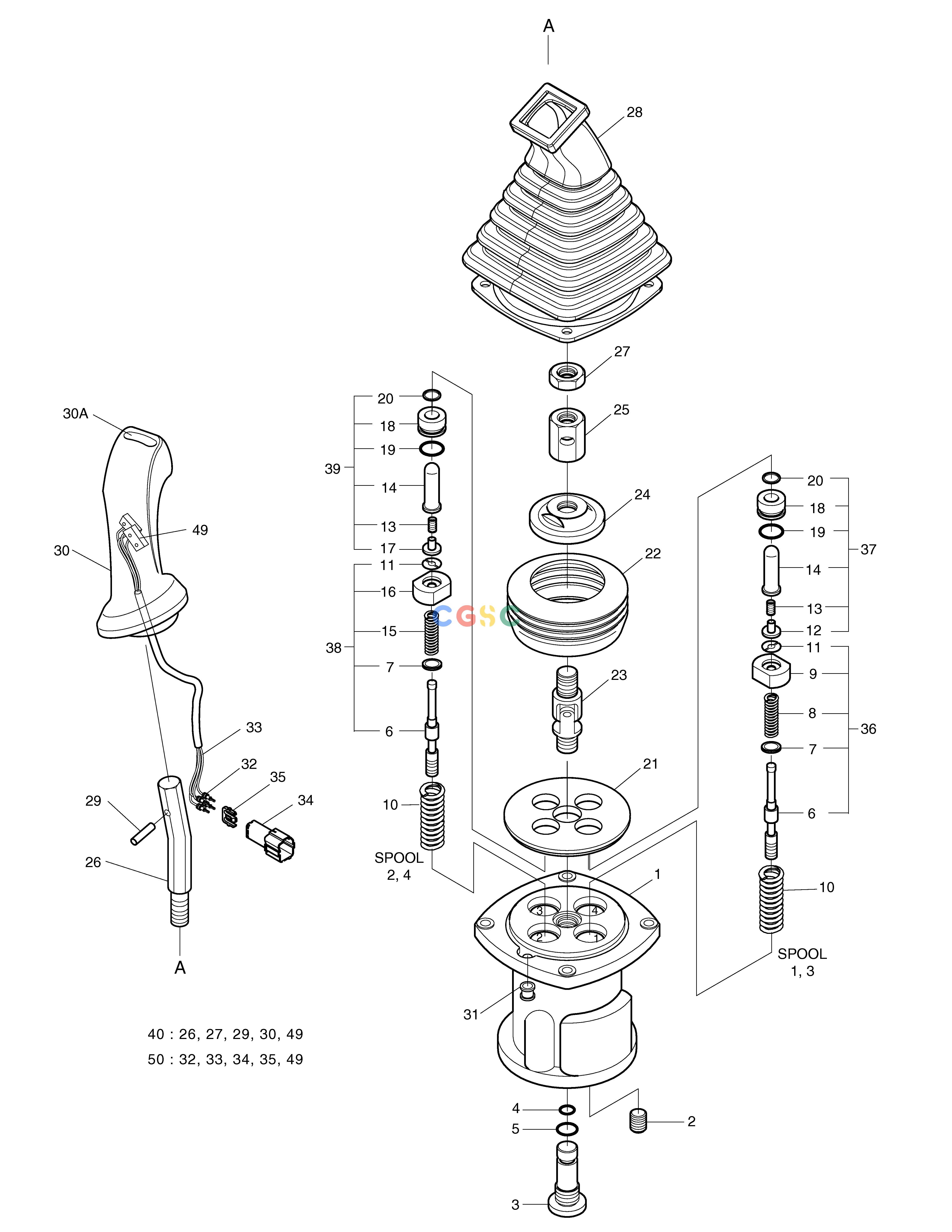 斗山零件查询REMOTE CONTROL VALVE SOLAR 255LC-V Doosan parts catalog online