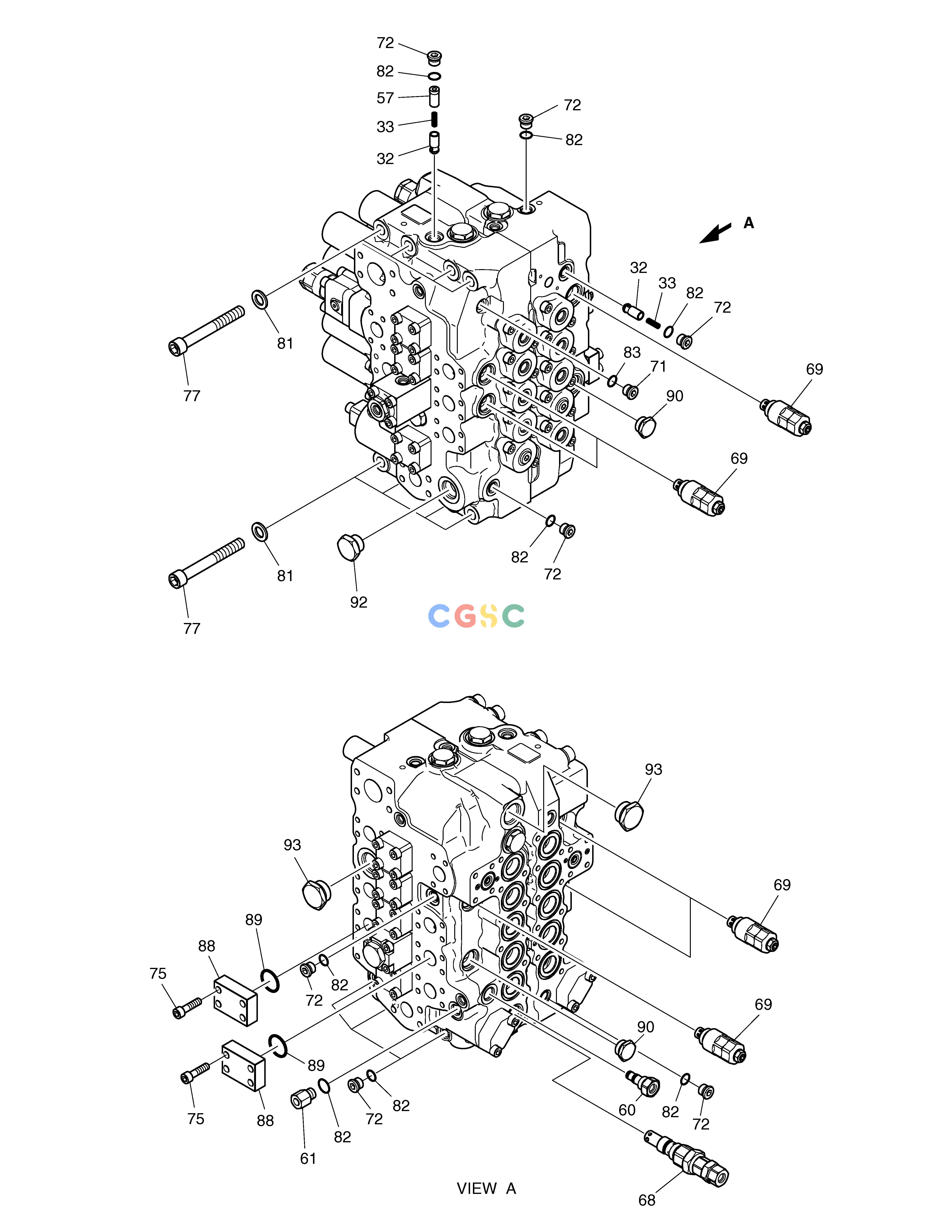 斗山零件查询CONTROL VALVE(1) - KVMG270 SOLAR 225LC-V Doosan parts catalog online