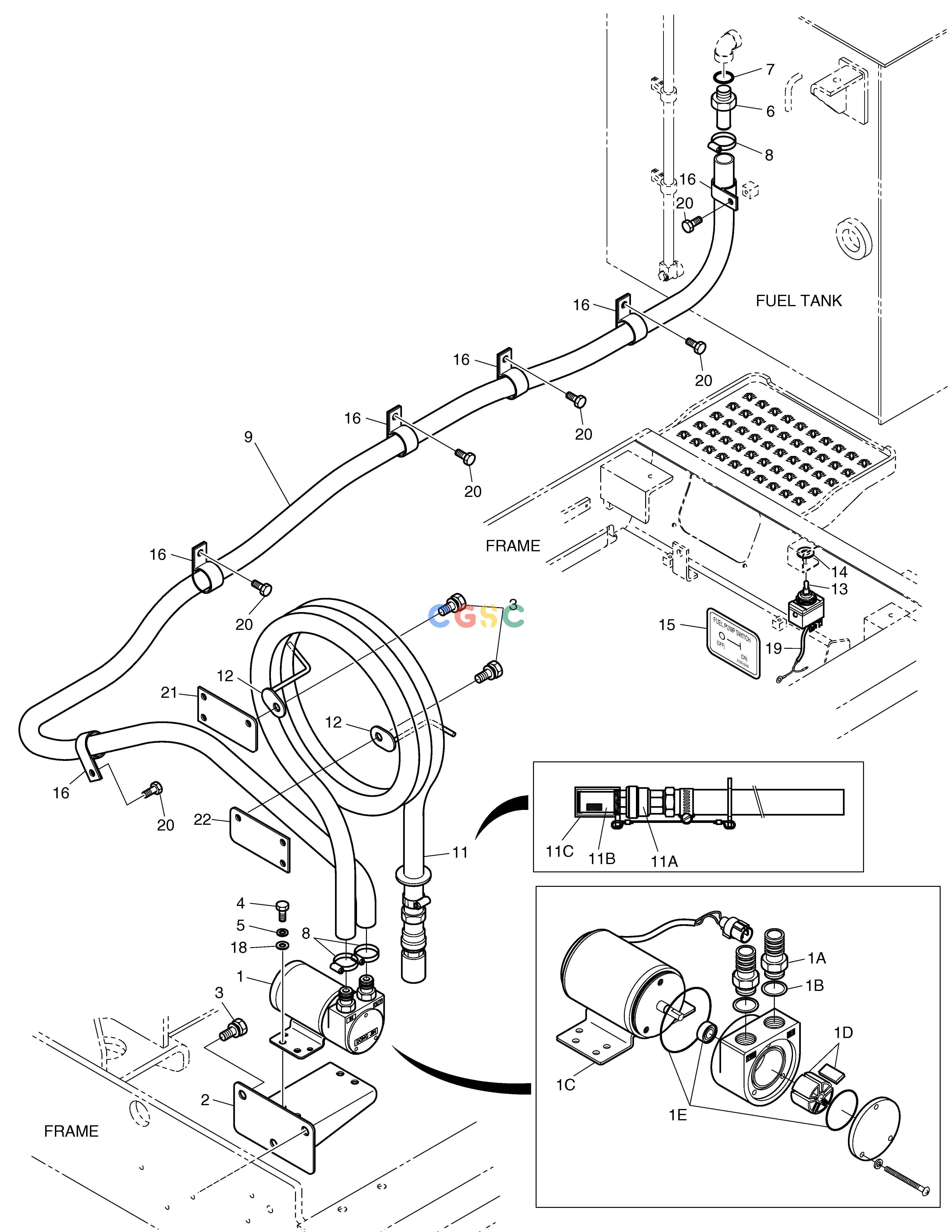 斗山零件查询FUEL FILLER PUMP ASS'Y SOLAR 225LC-V Doosan parts catalog online