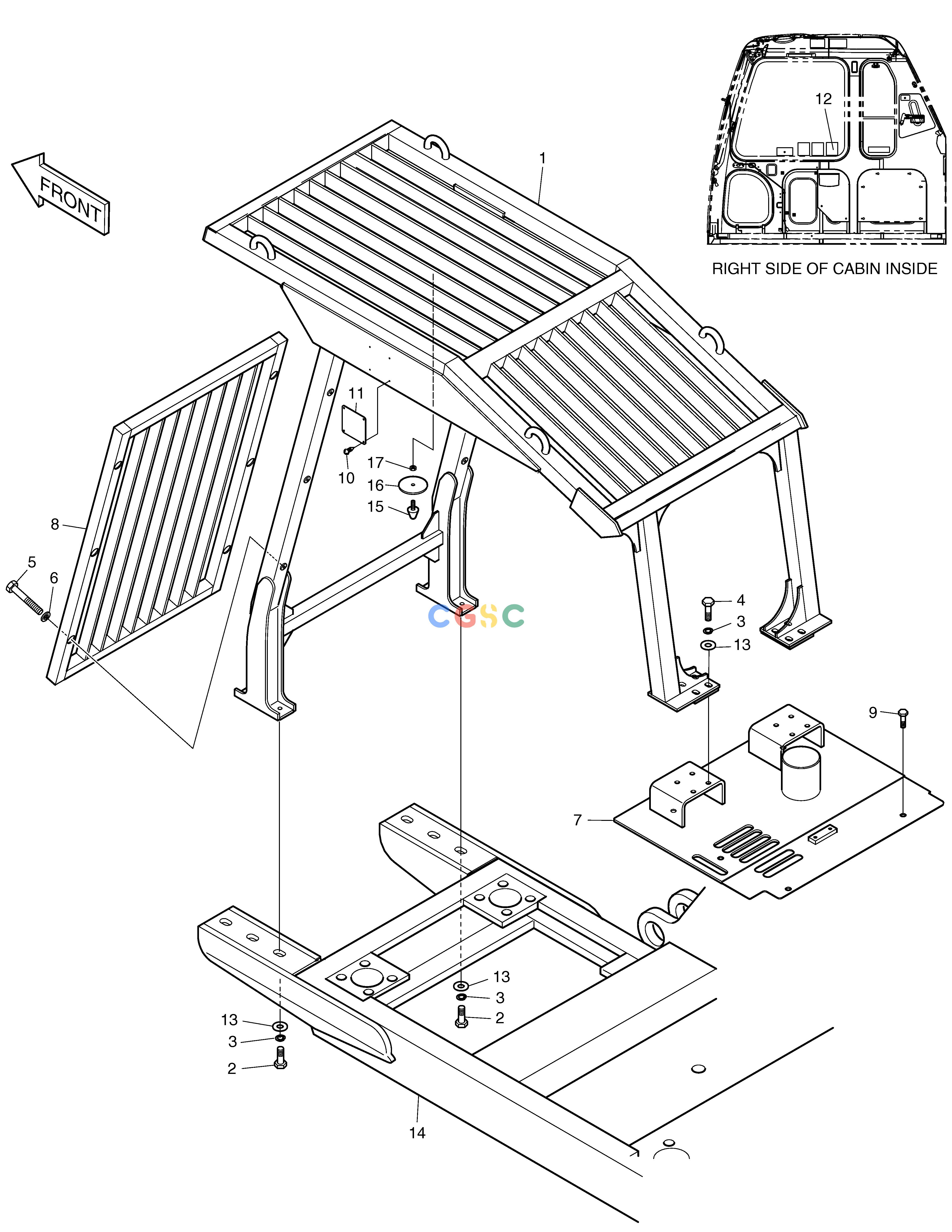 斗山零件查询F.O.G.S GUARD SOLAR 225LC-V Doosan parts catalog online