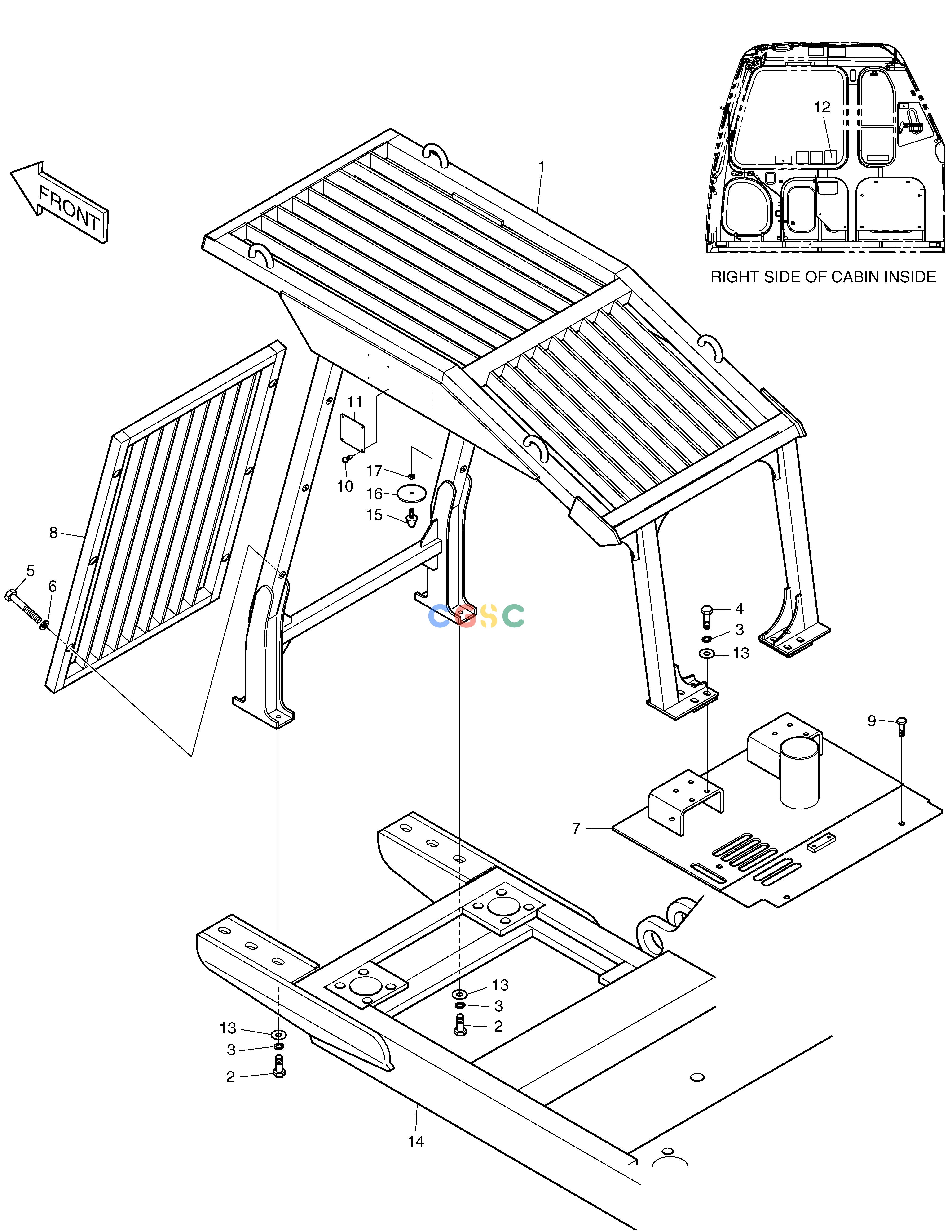 斗山零件查询F.O.G.S GUARD - TURBO SOLAR 225LC-V Doosan parts catalog online