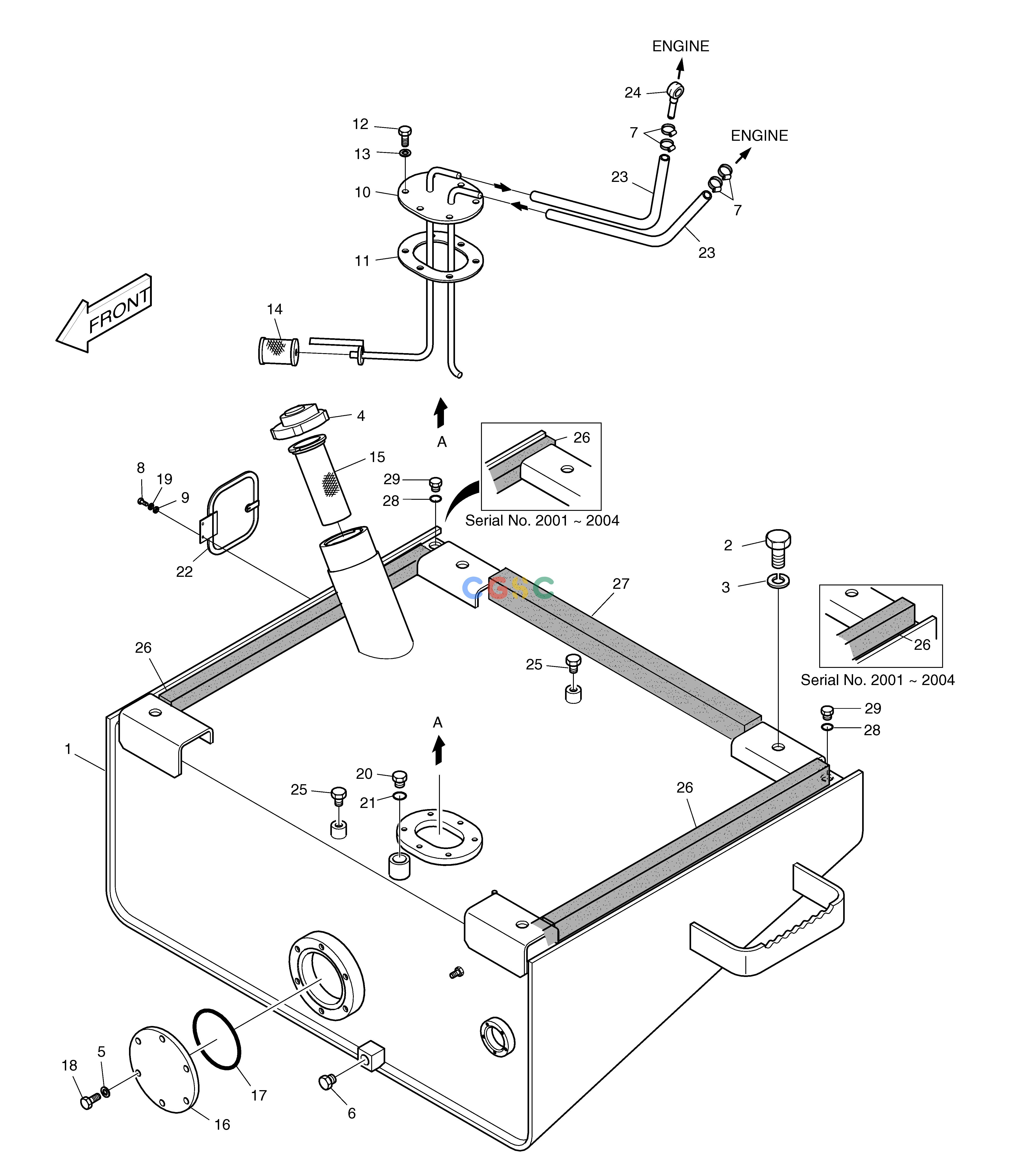 斗山零件查询FUEL TANK MEGA 160 TIER-II Doosan parts catalog online