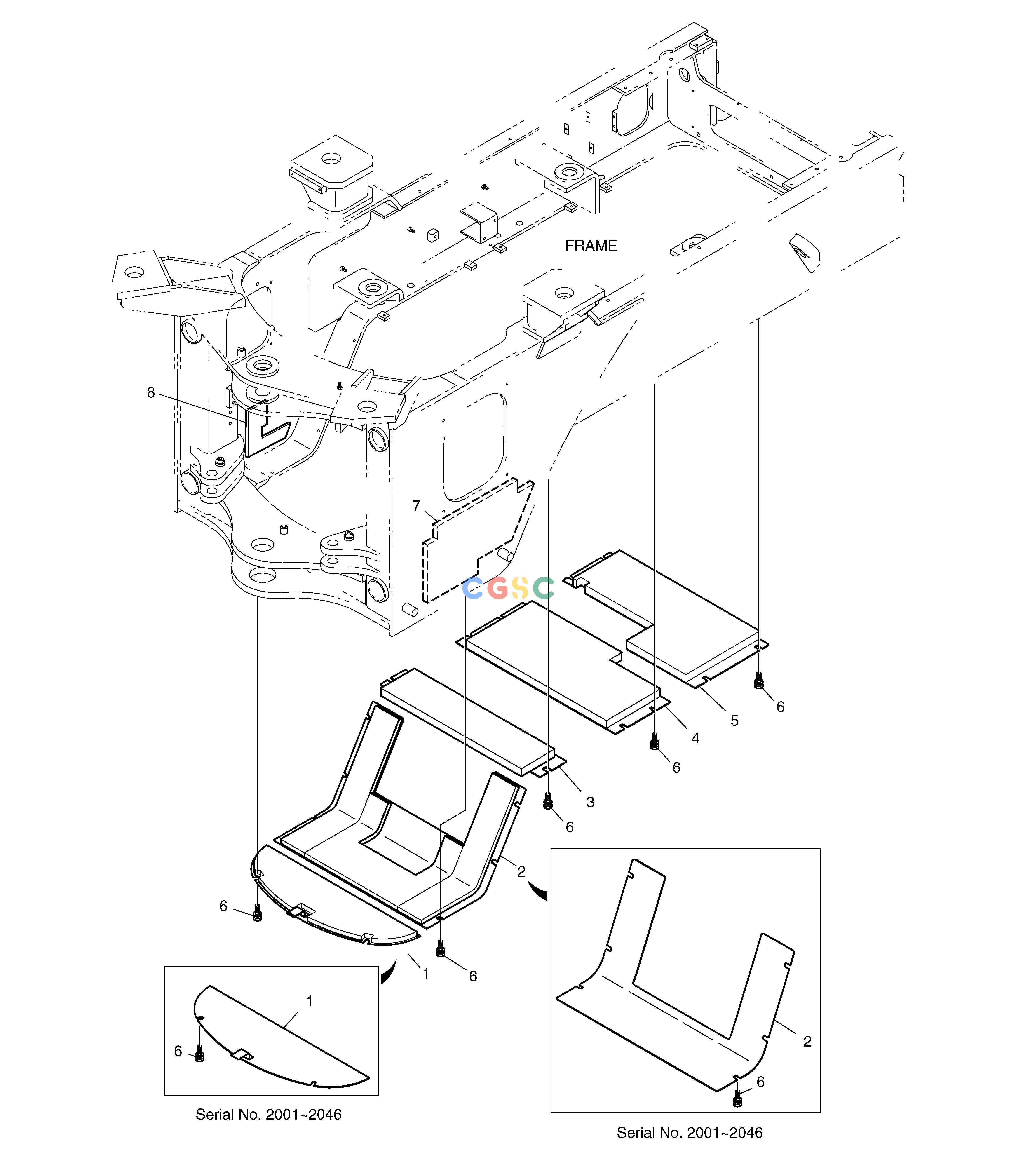 斗山零件查询UNDER COVER MEGA 160 TIER-II Doosan parts catalog online