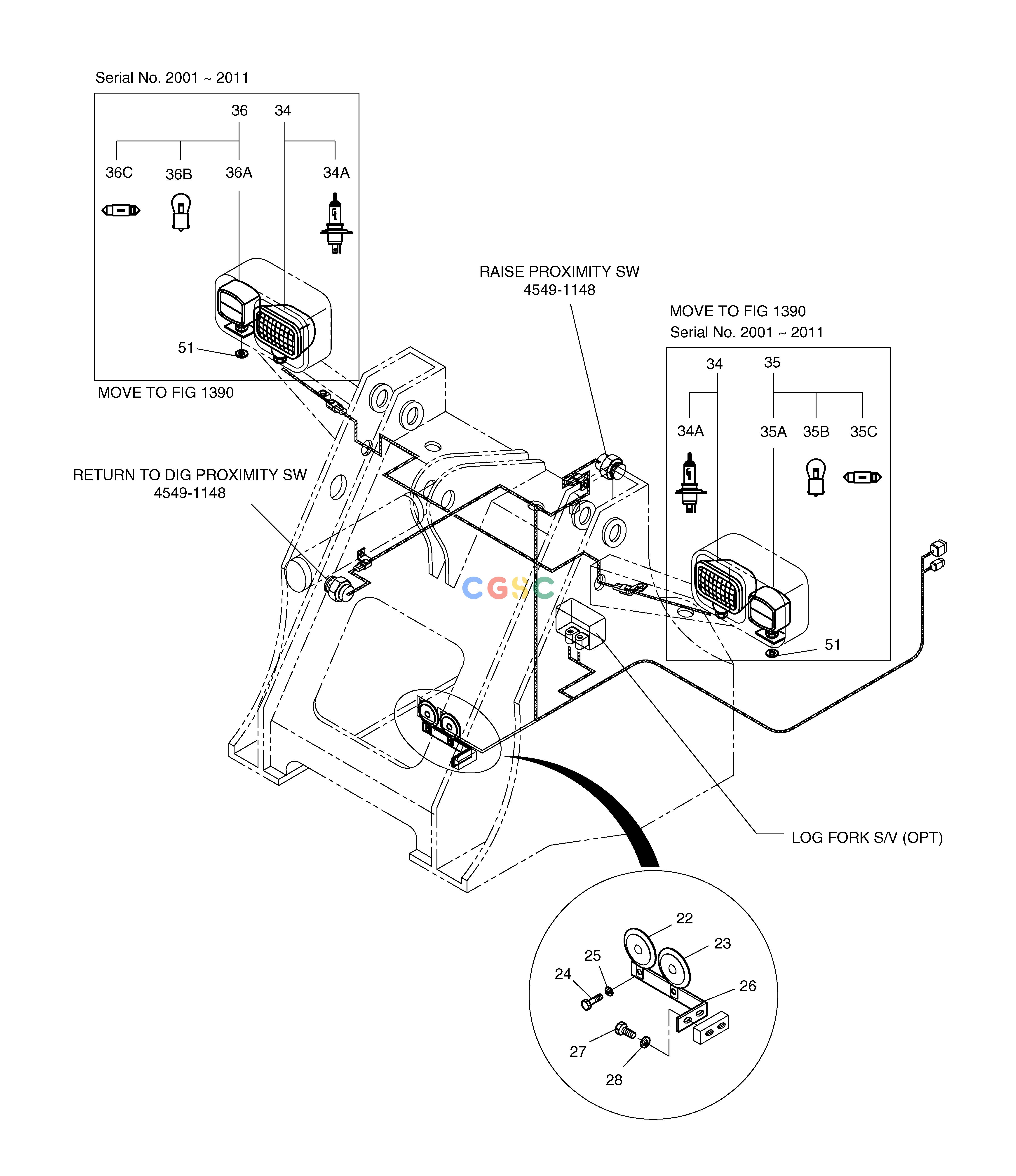 斗山零件查询ELECTRIC PARTS(7)-FRONT PARTS MEGA 160 TIER-II Doosan parts catalog online