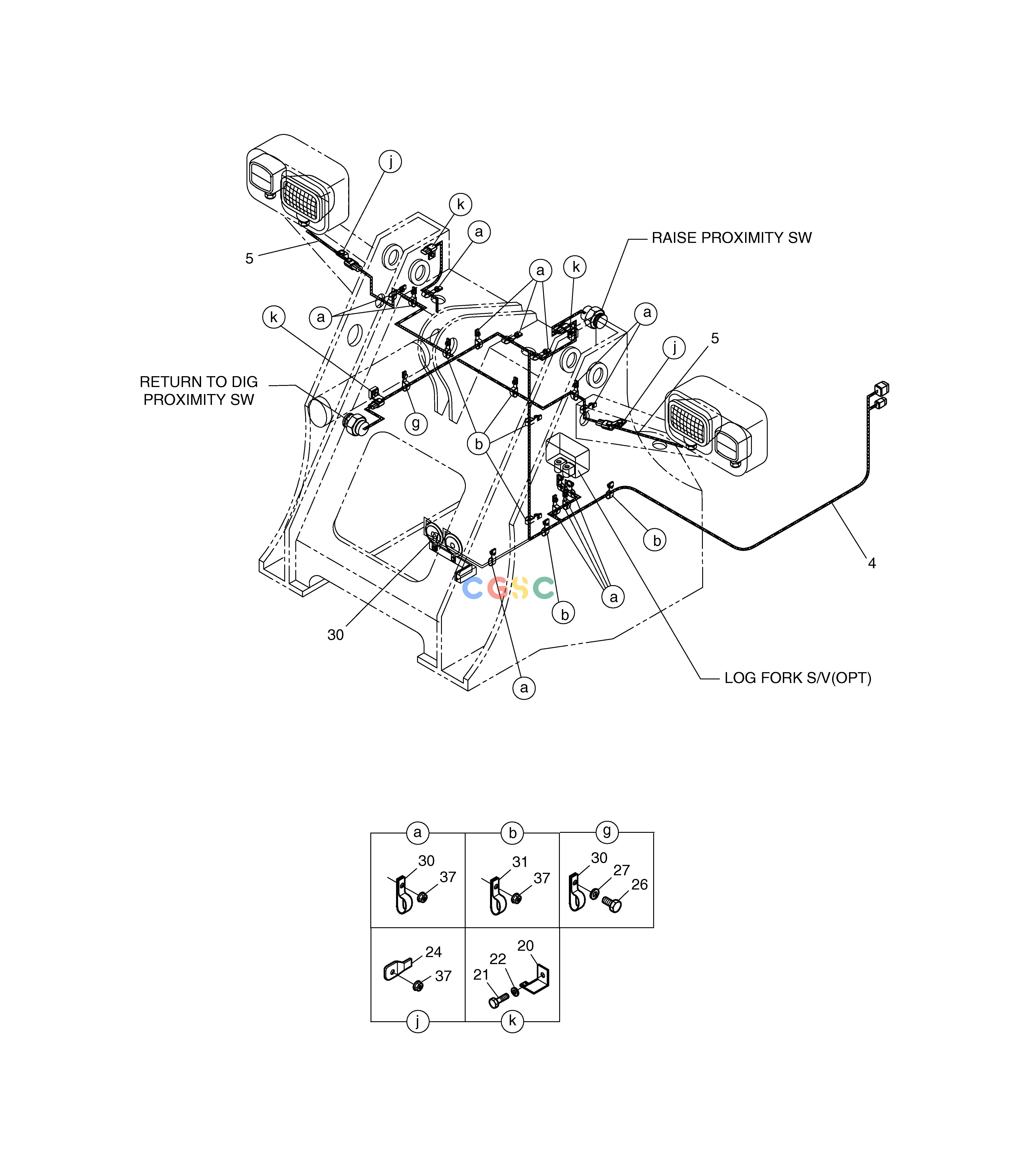 斗山零件查询ELECTRIC WIRING(2)-FRONT FRAME MEGA 160 TIER-II Doosan parts catalog online