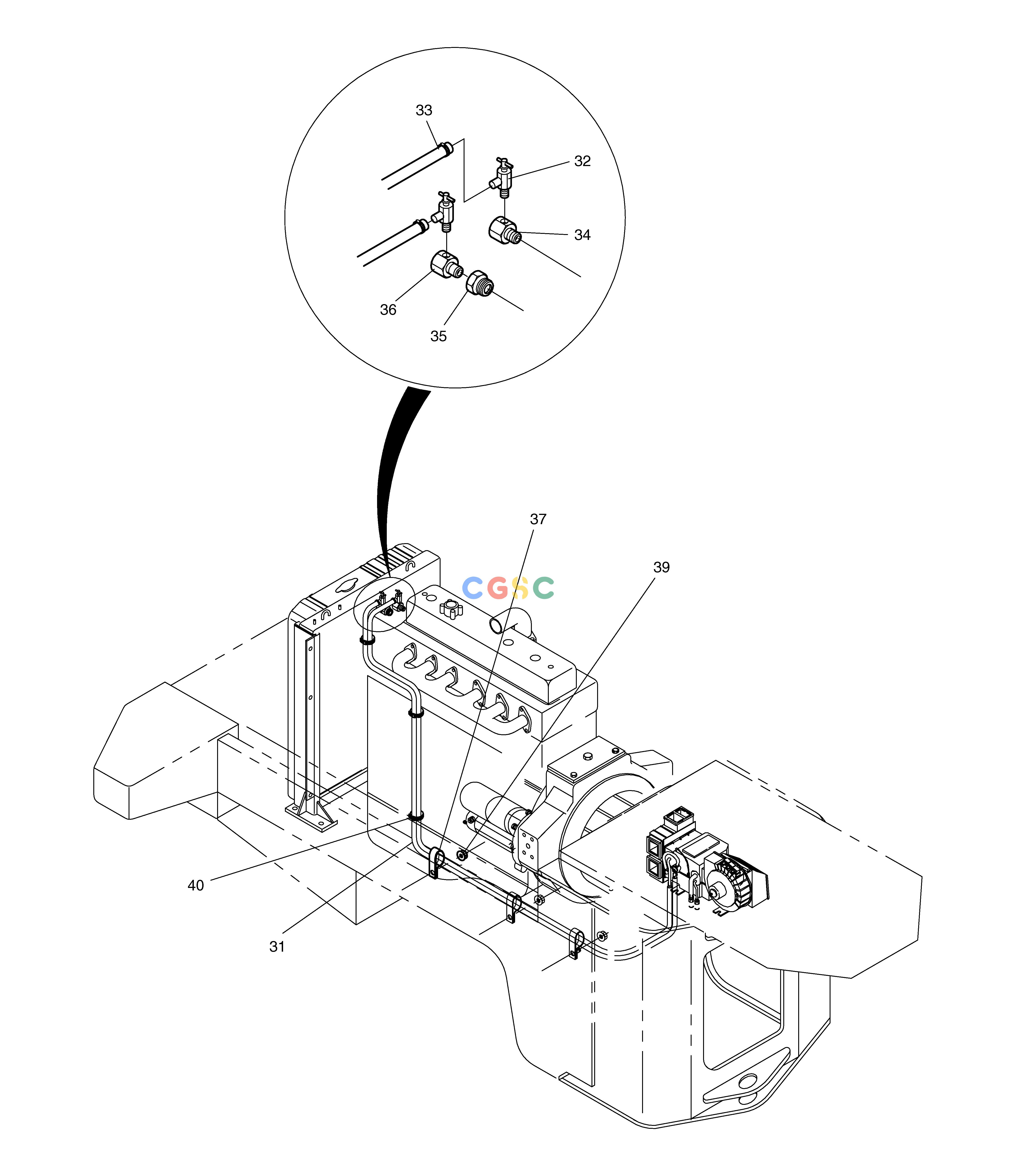斗山零件查询HEATER PIPING MEGA 160 TIER-II Doosan parts catalog online