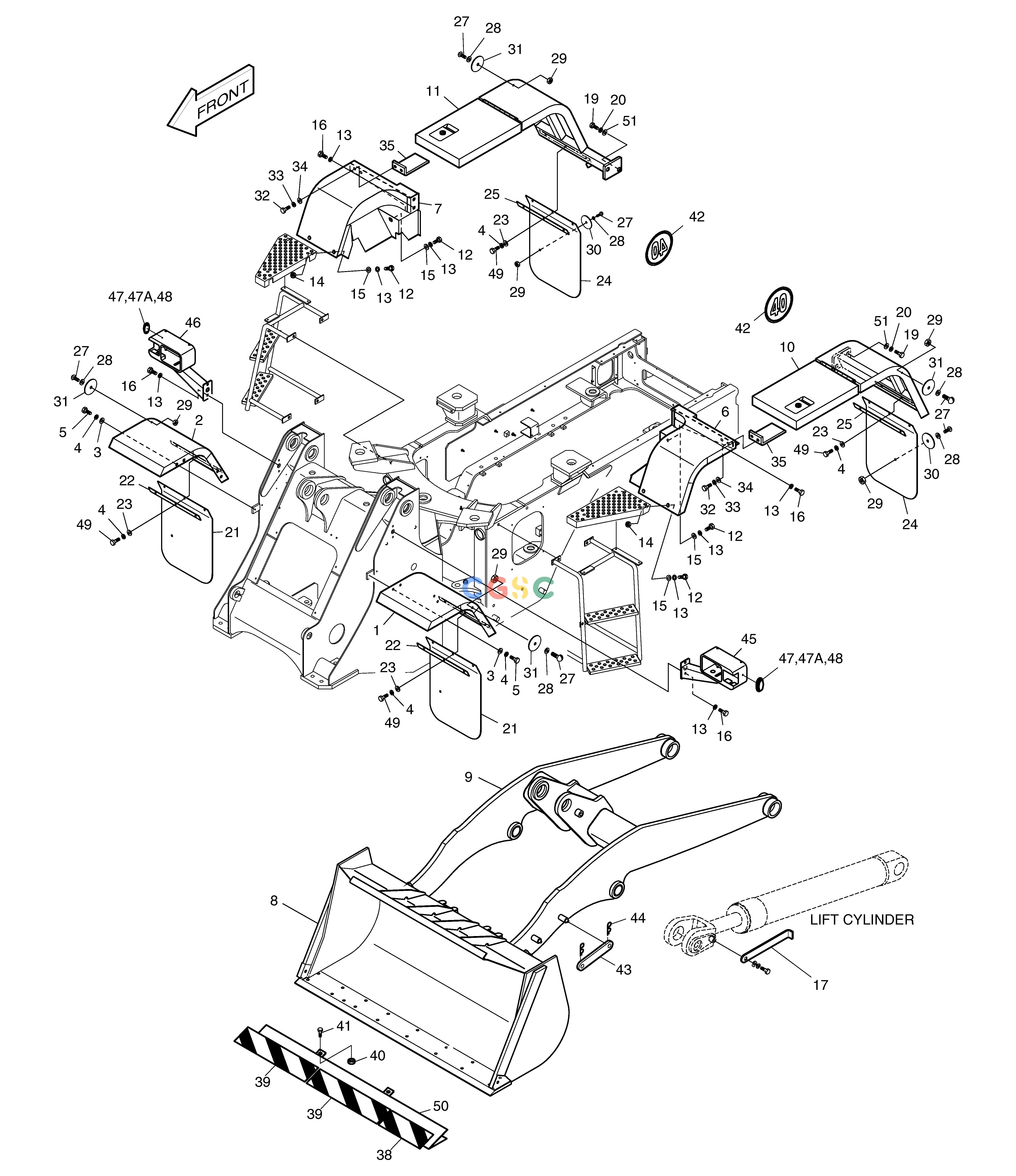 斗山零件查询FULL FENDER ASS'Y-OPTION MEGA 160 TIER-II Doosan parts catalog online