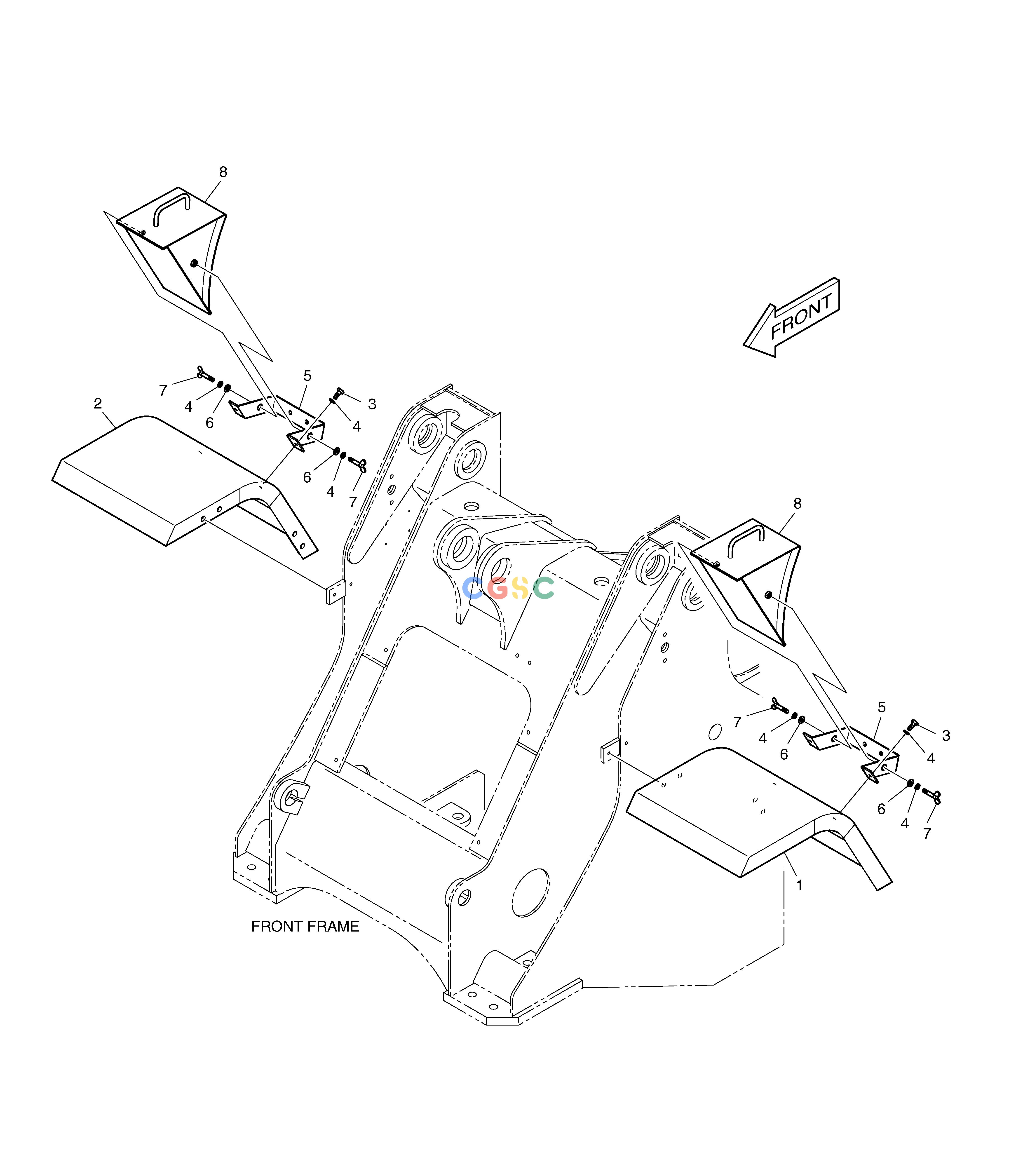 斗山零件查询WHEEL CHOCK ASS'Y MEGA 160 TIER-II Doosan parts catalog online
