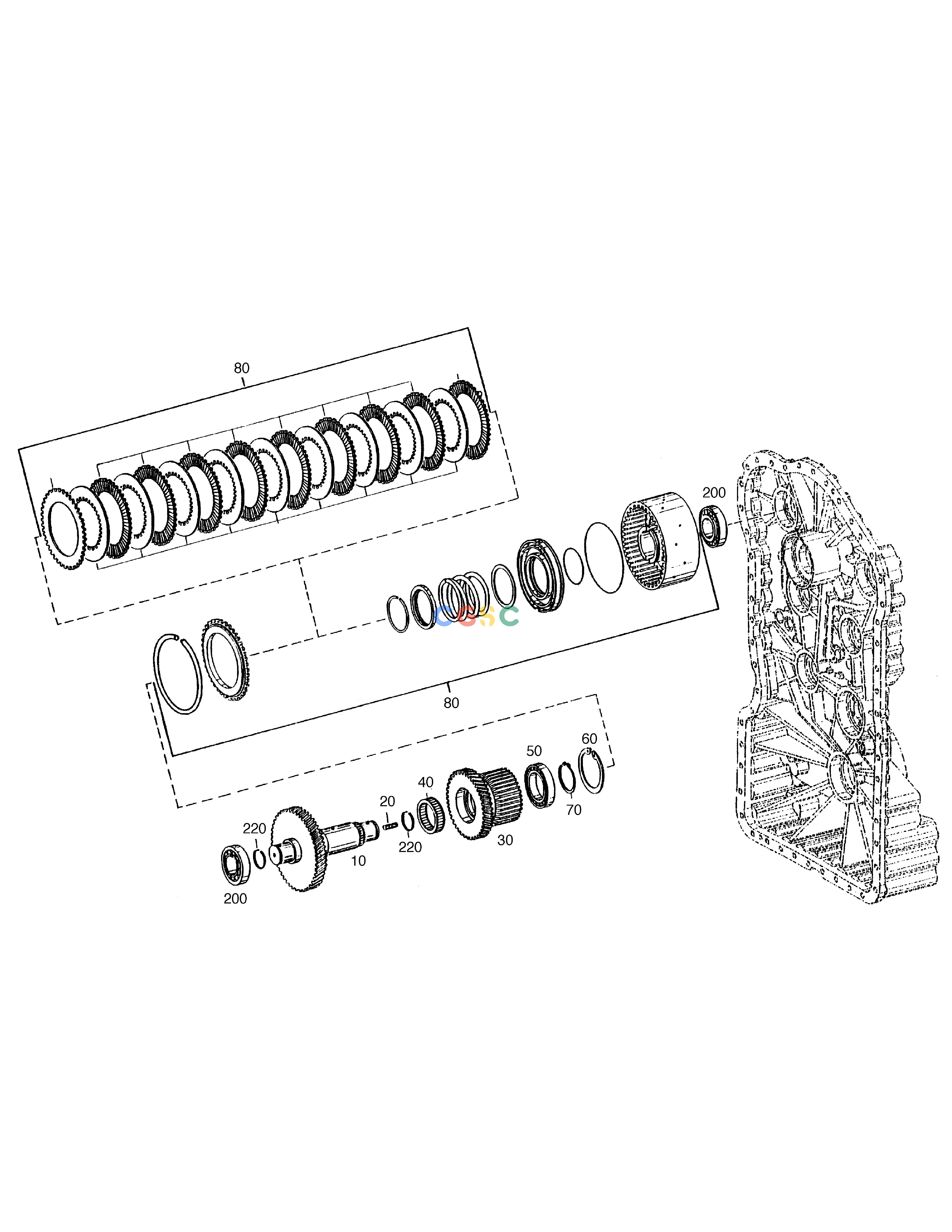 斗山零件查询COUPLING KR-TRANSMISSION MEGA 160 TIER-II Doosan parts catalog online