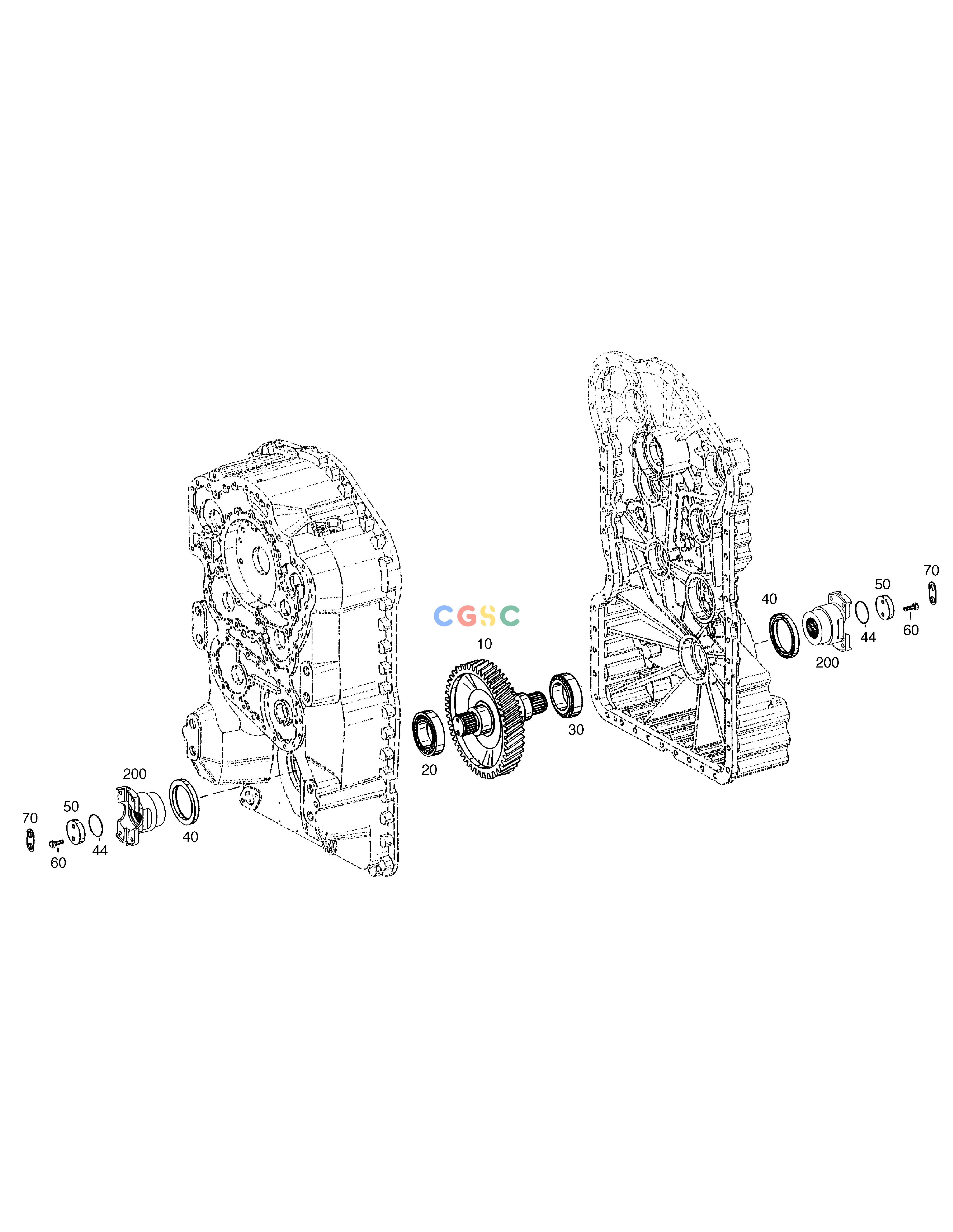 斗山零件查询OUTPUT-TRANSMISSION MEGA 160 TIER-II Doosan parts catalog online