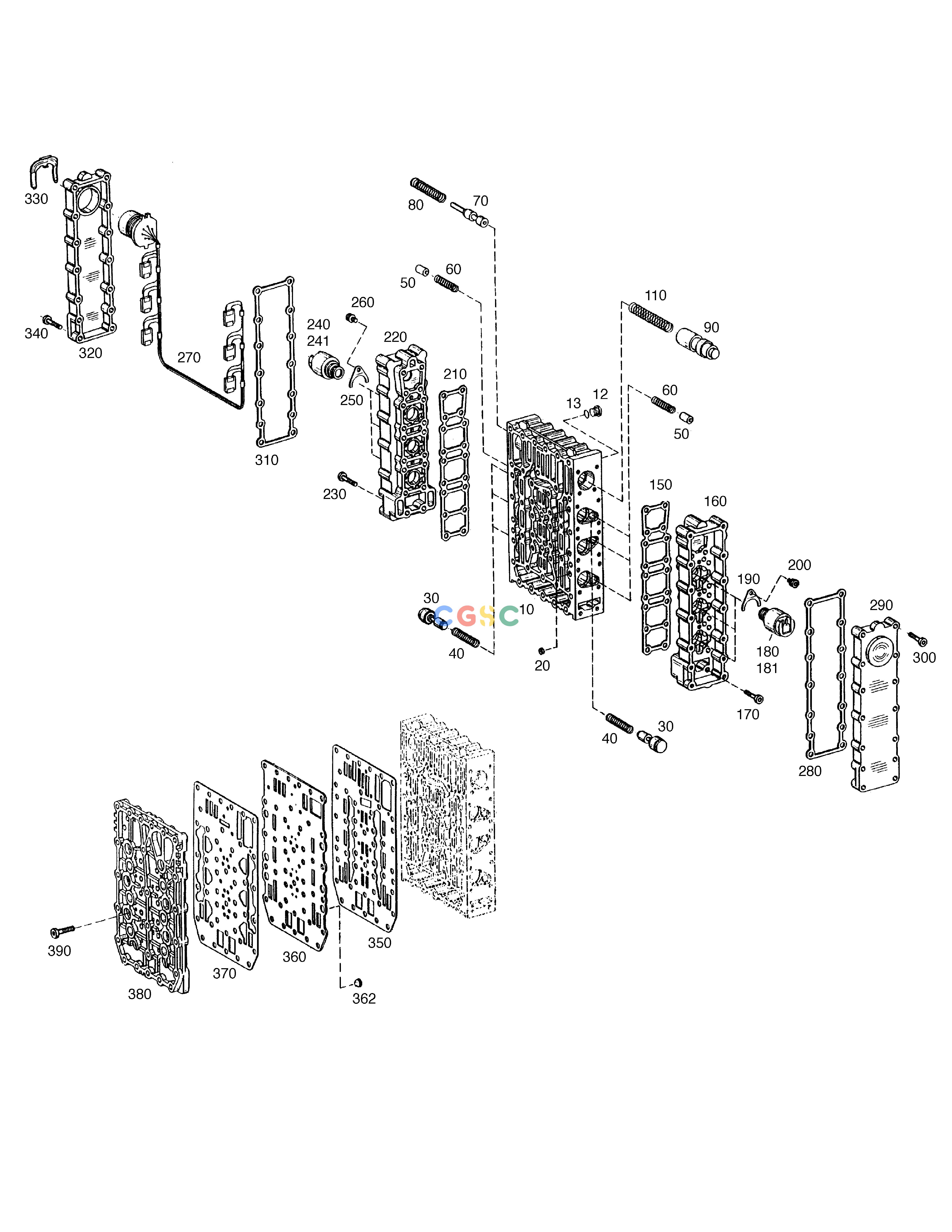 斗山零件查询GEARSHIFT SYSTEM(2)-TRANSMISSION MEGA 160 TIER-II Doosan parts catalog online