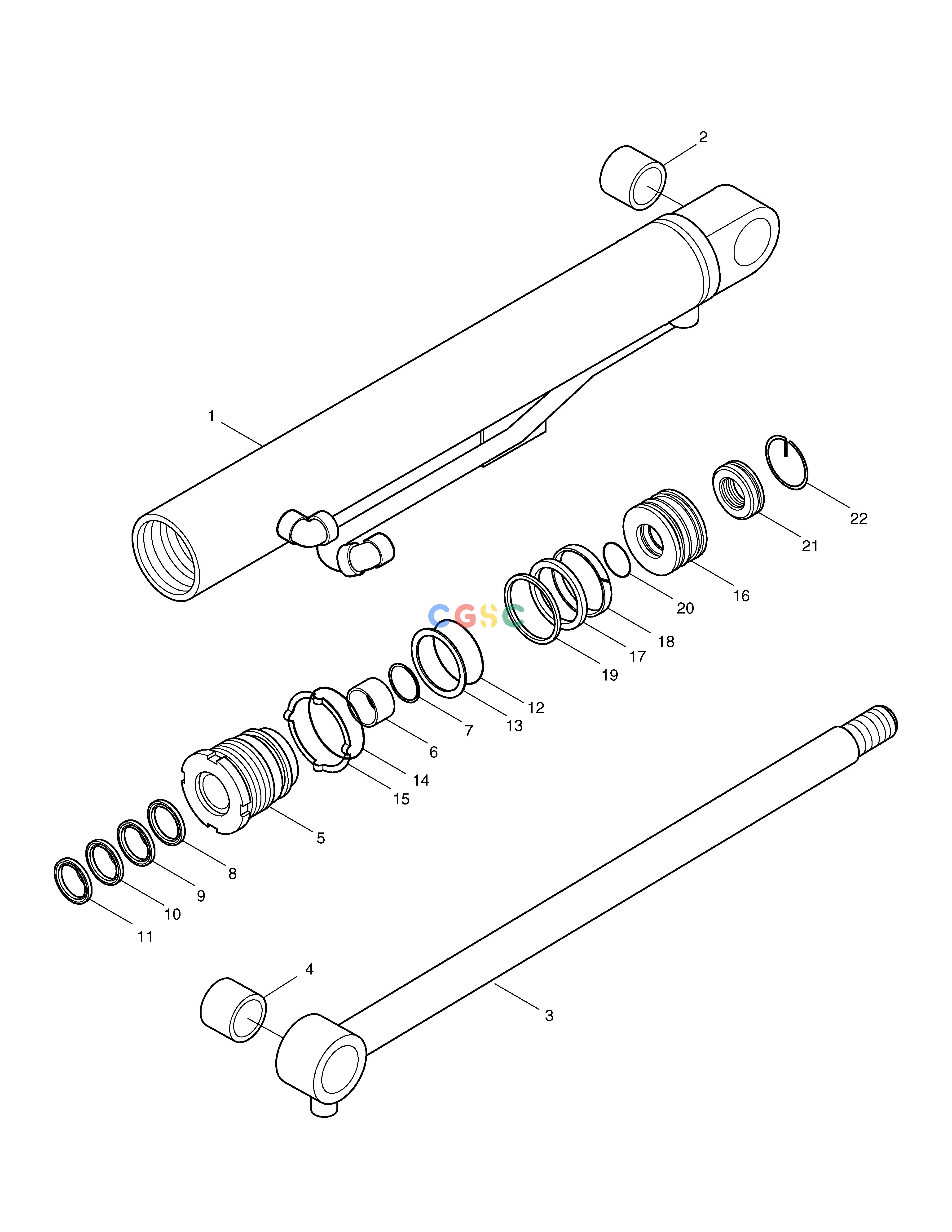 斗山零件查询BUCKET CYLINDER MEGA 160 TIER-II Doosan parts catalog online