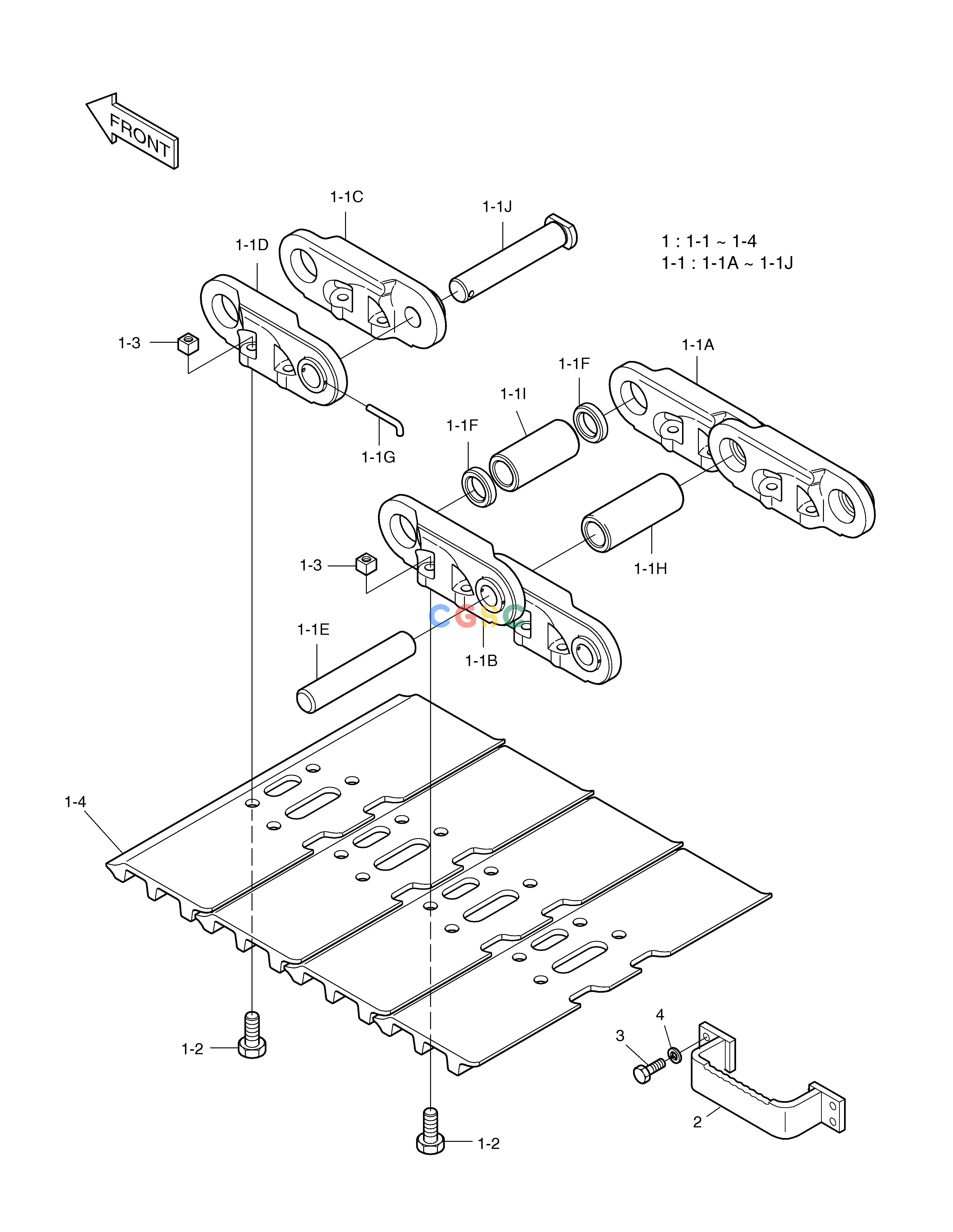 斗山零件查询TRACK SHOE ASS'Y-700G SOLAR 175LC-V Doosan parts catalog online