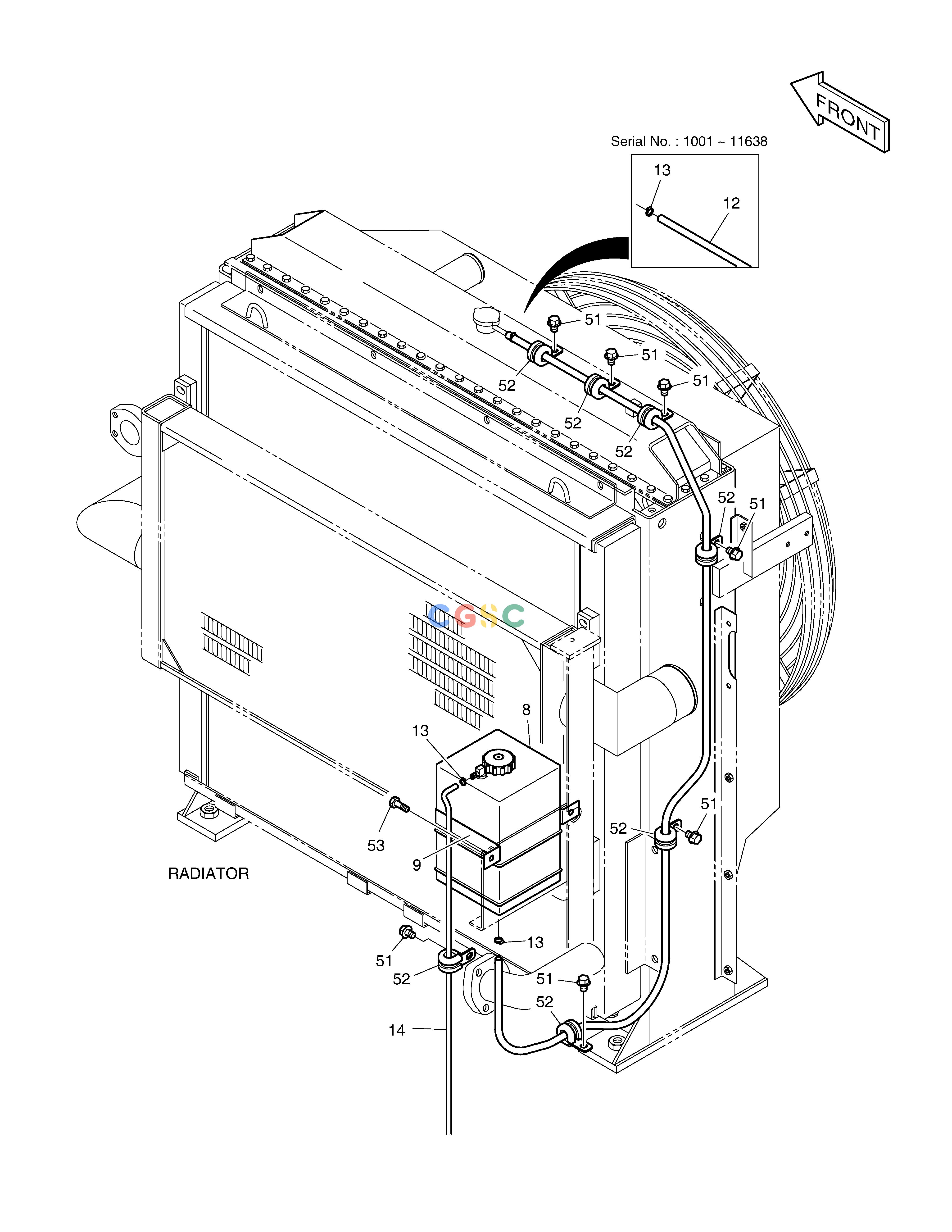 斗山零件查询RESERVE TANK SOLAR 500LC-V Doosan parts catalog online