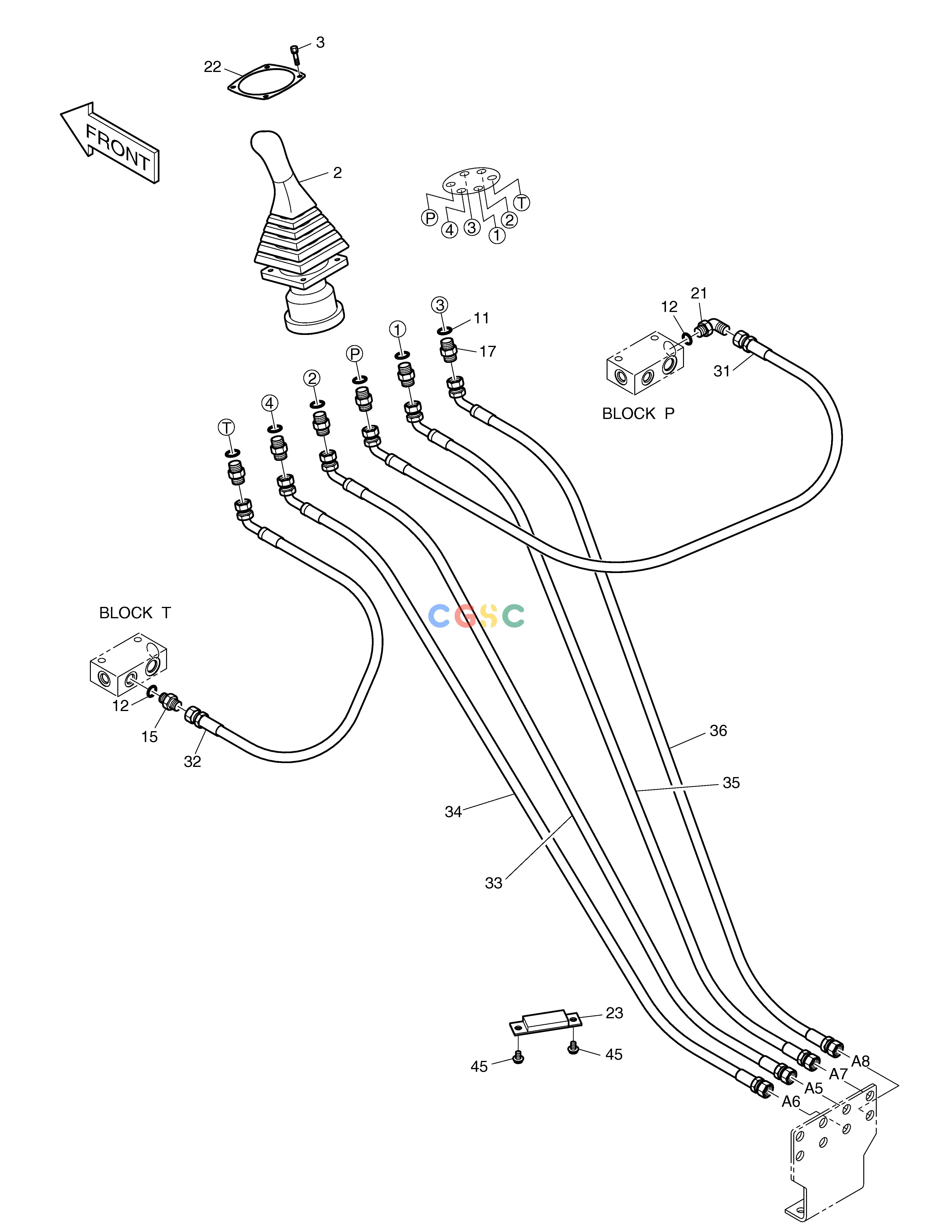 斗山零件查询PILOT PIPING(7) SOLAR 500LC-V Doosan parts catalog online