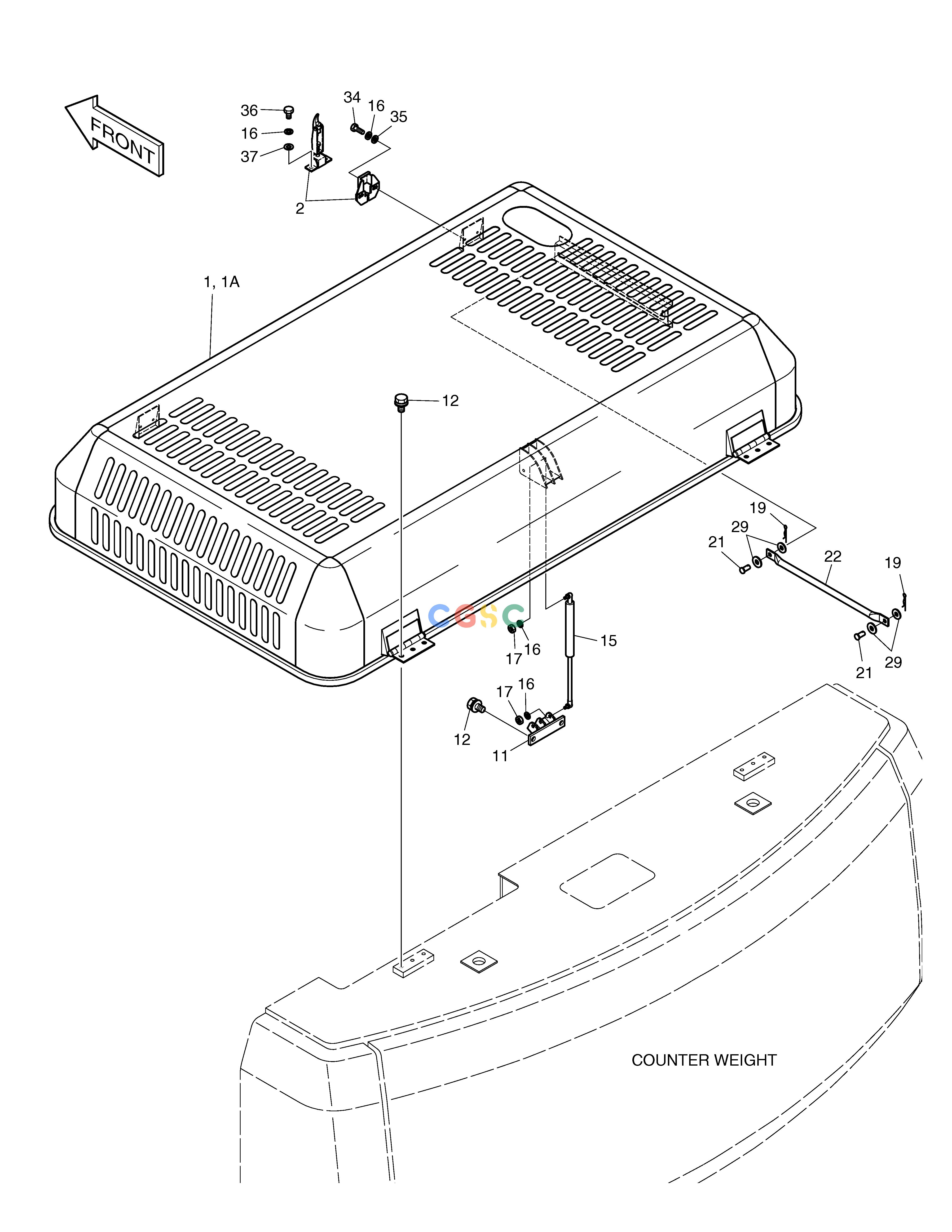 斗山零件查询COVER(4) SOLAR 500LC-V Doosan parts catalog online