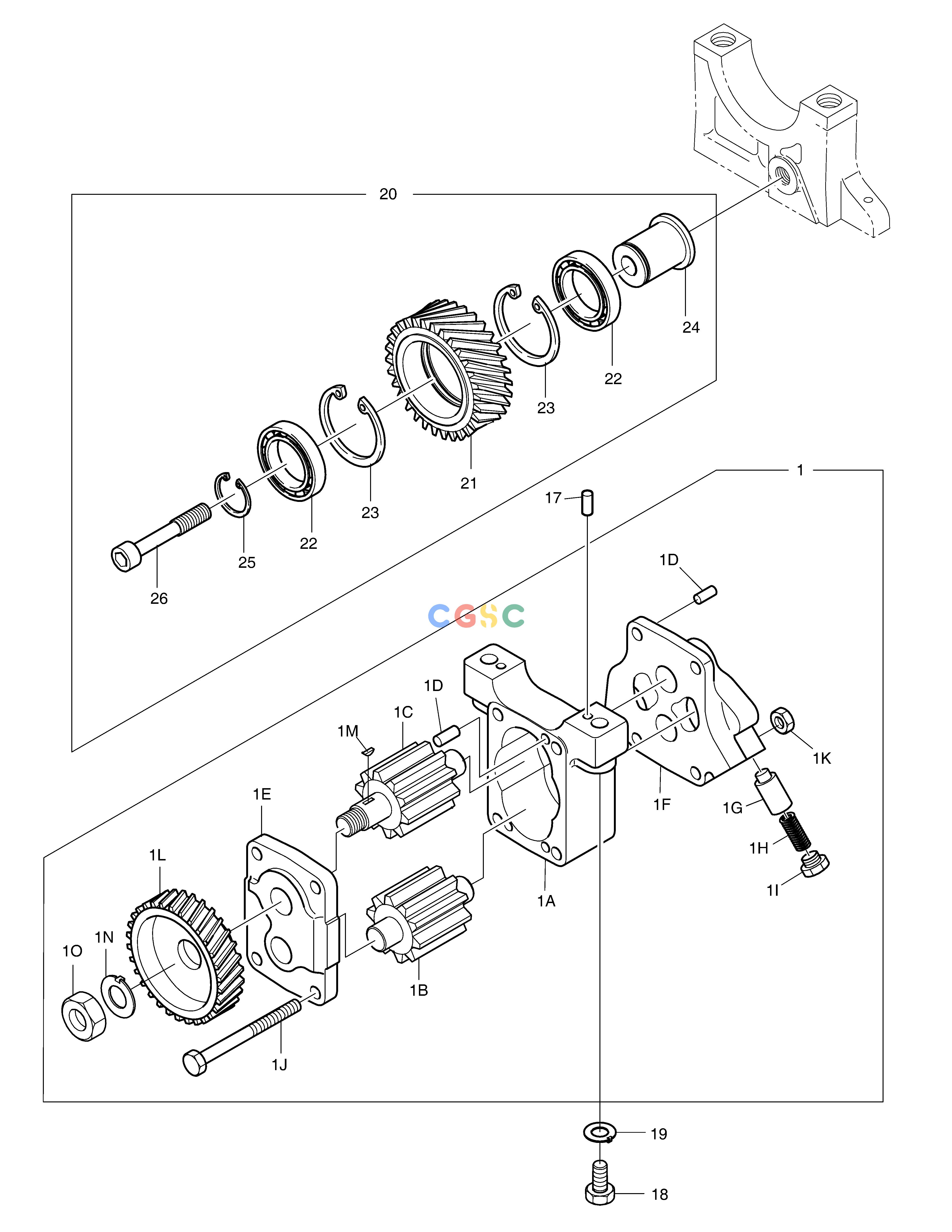 斗山零件查询OIL PUMP SOLAR 500LC-V Doosan parts catalog online