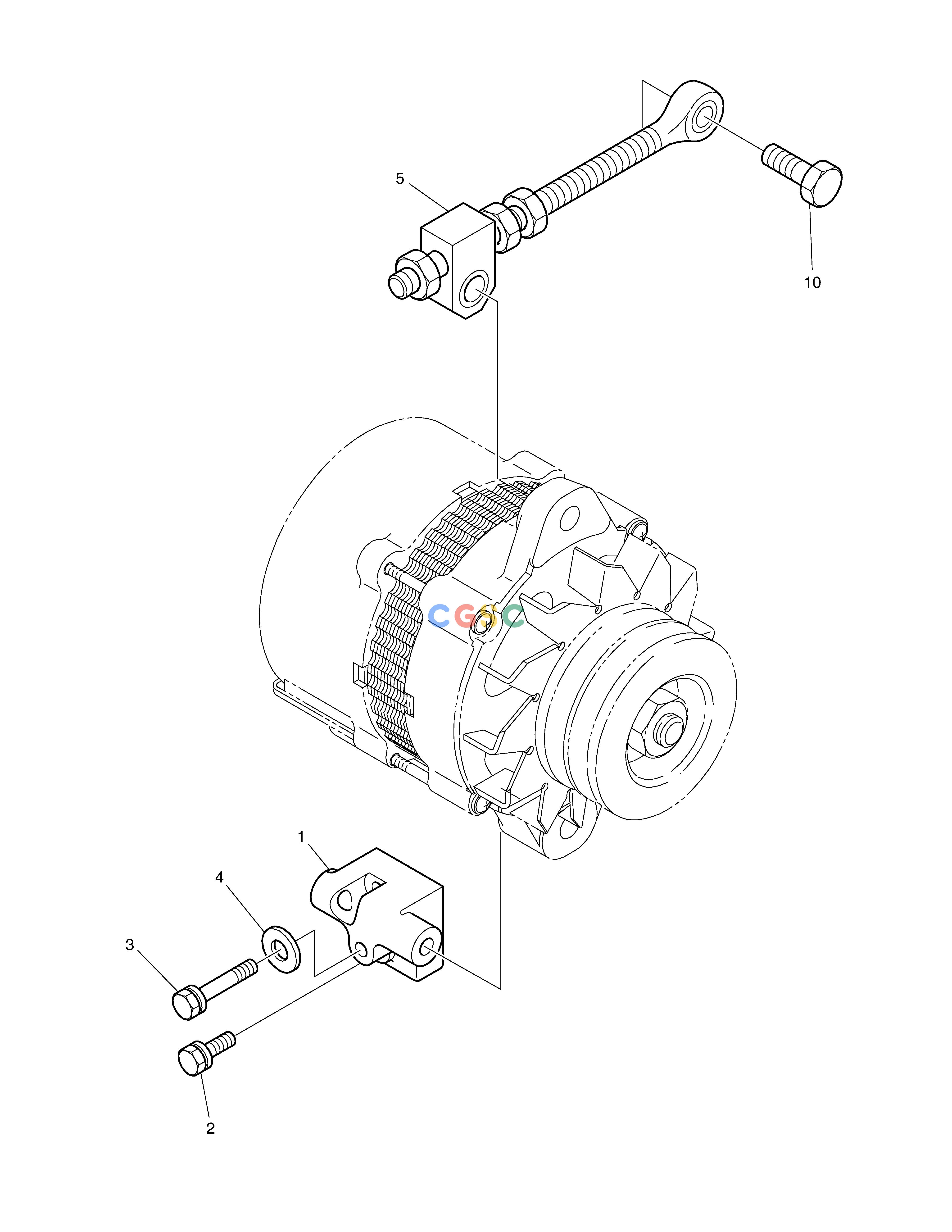 斗山零件查询ALTERNATOR MOUNTING SOLAR 500LC-V Doosan parts catalog online