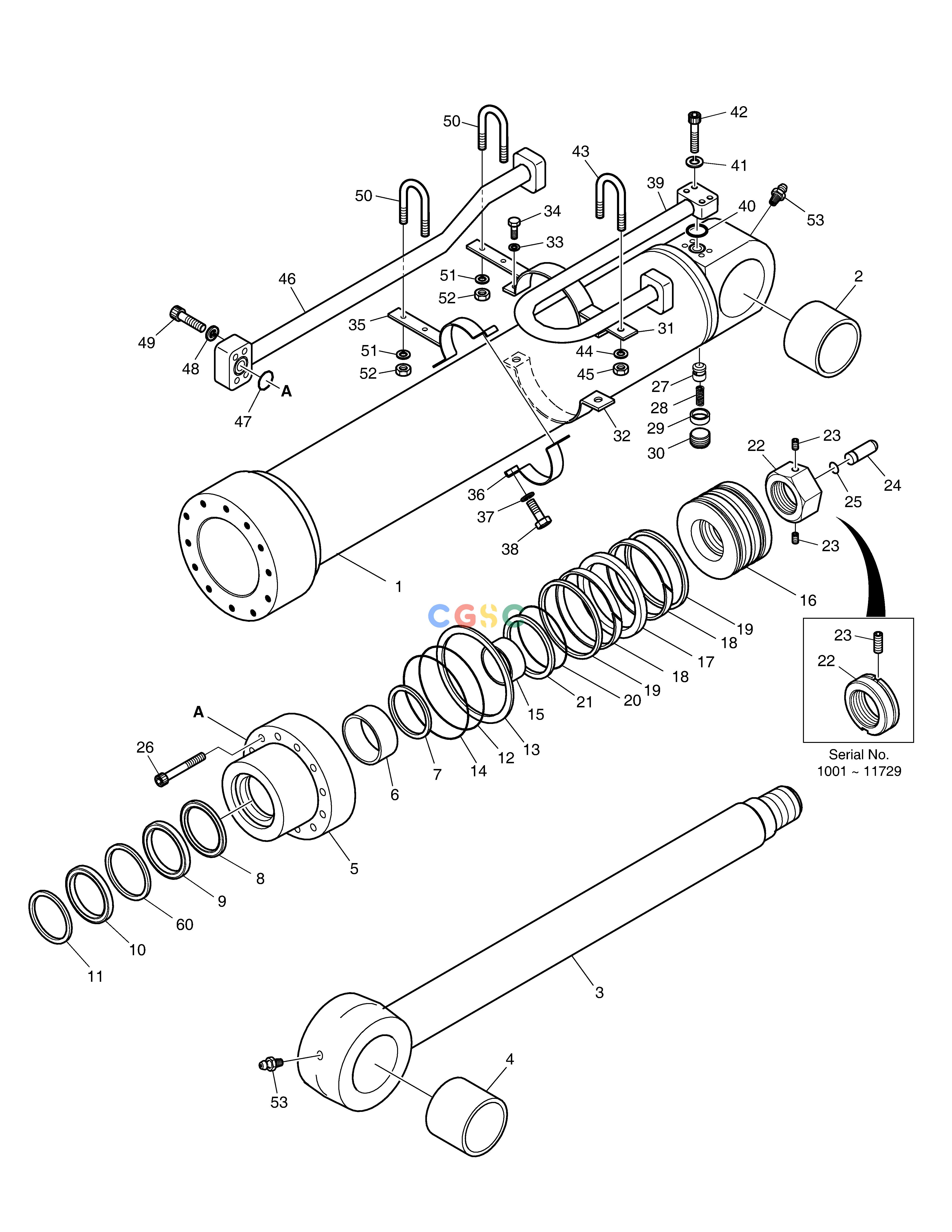 斗山零件查询ARM CYLINDER SOLAR 500LC-V Doosan parts catalog online