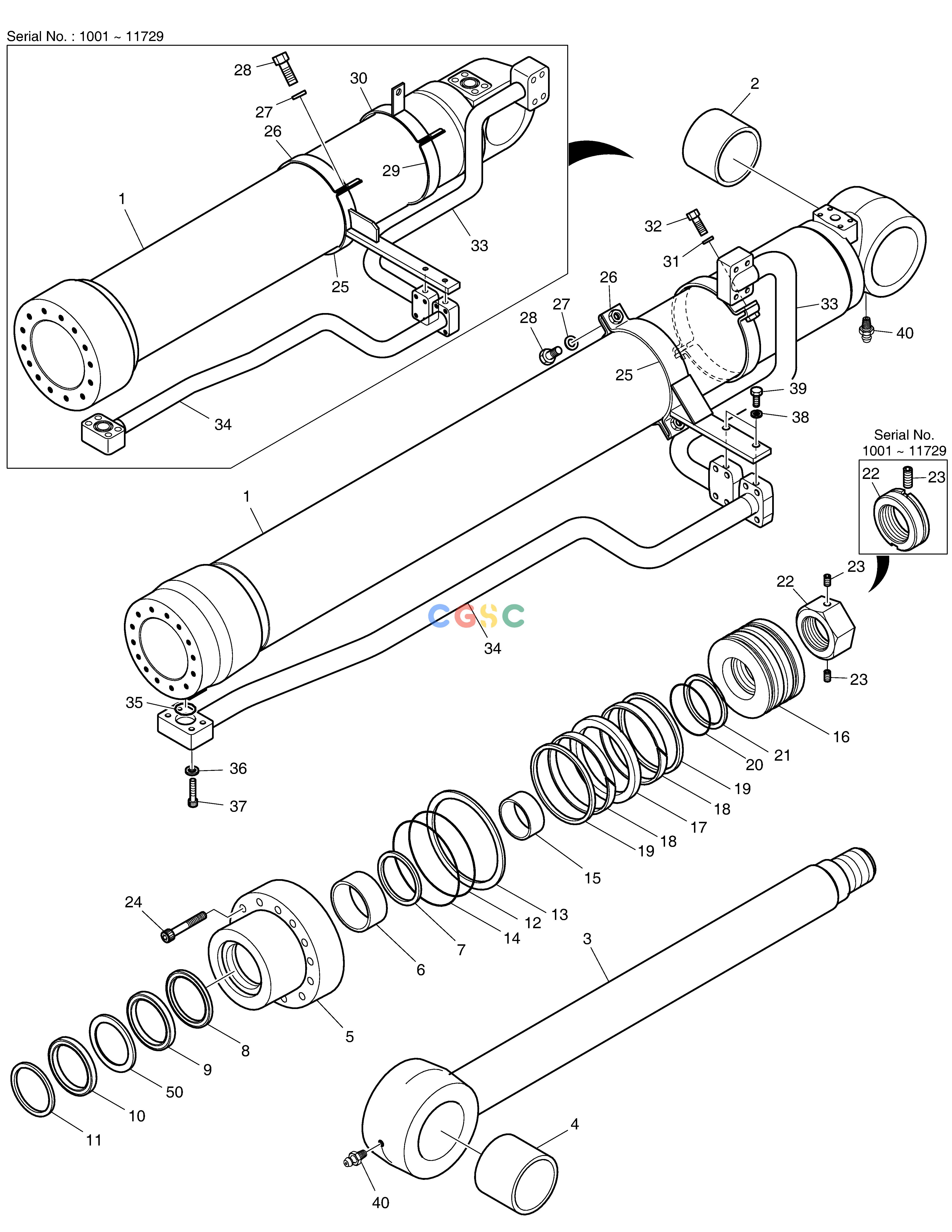 斗山零件查询BOOM CYLINDER(L.H)-LOCK VALVE SOLAR 500LC-V Doosan parts catalog online