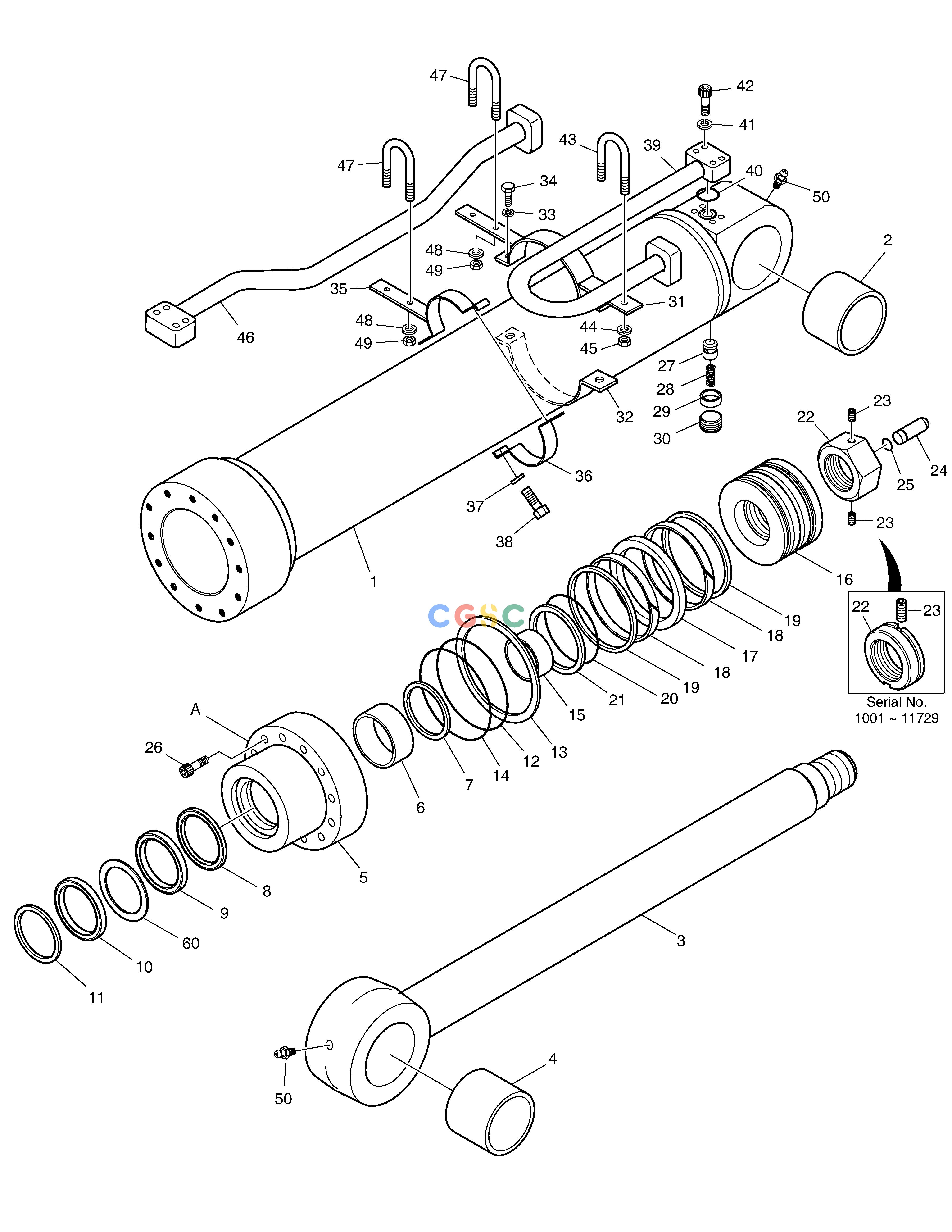斗山零件查询ARM CYLINDER-LOCK VALVE SOLAR 500LC-V Doosan parts catalog online