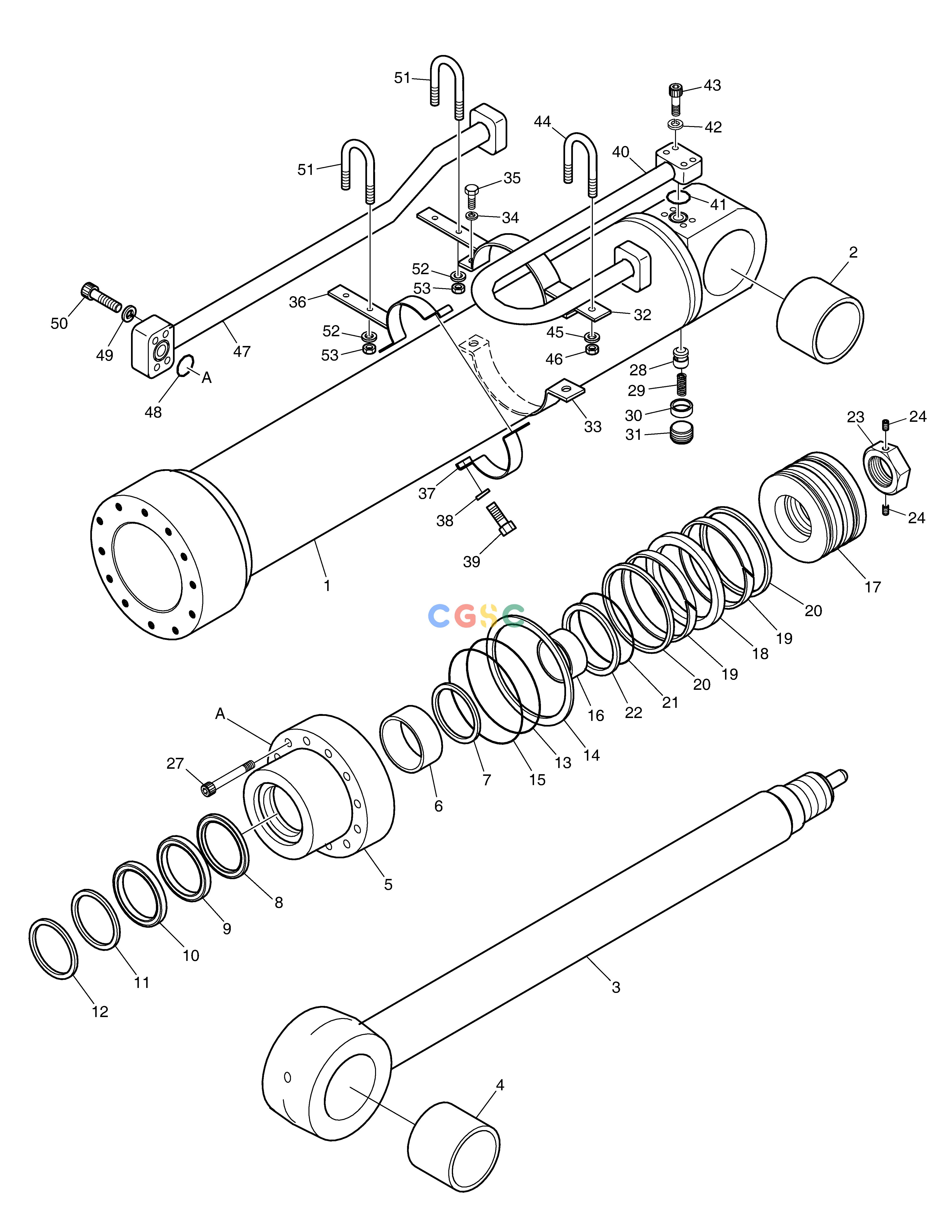 斗山零件查询ARM CYLINDER-HEAVY DUTY SOLAR 500LC-V Doosan parts catalog online