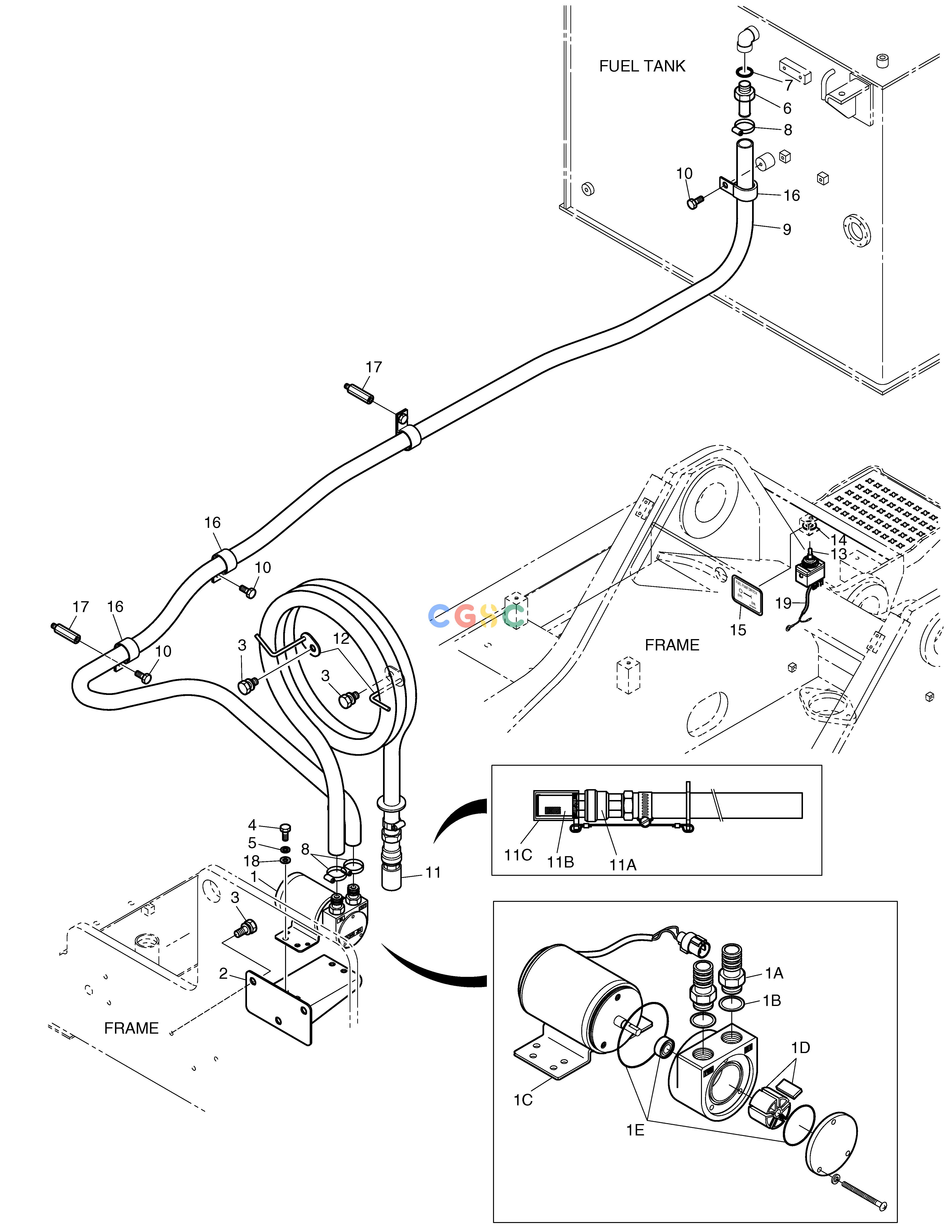 斗山零件查询FUEL FILLER PUMP ASS'Y SOLAR 500LC-V Doosan parts catalog online