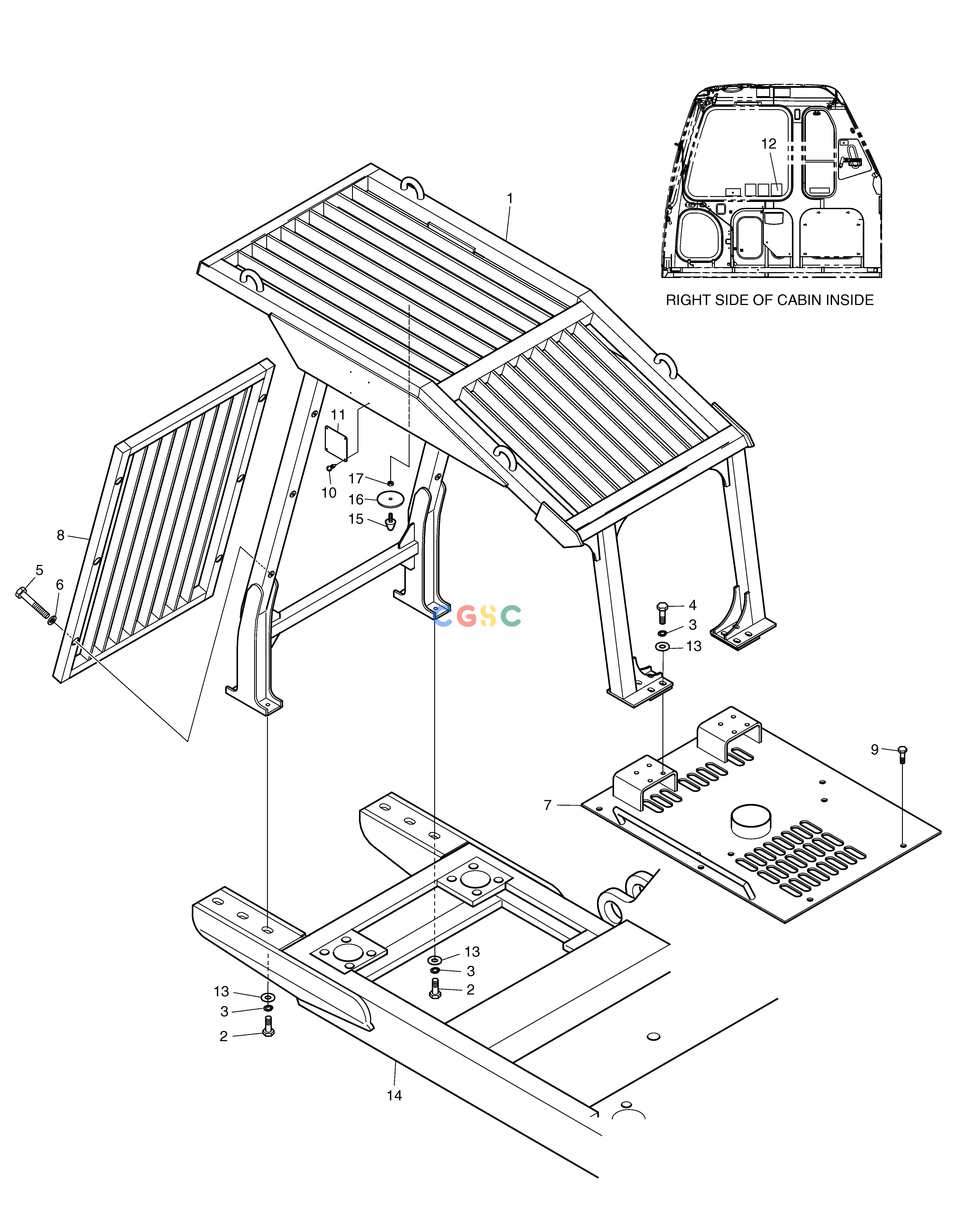 斗山零件查询F.O.G.S GUARD SOLAR 500LC-V Doosan parts catalog online