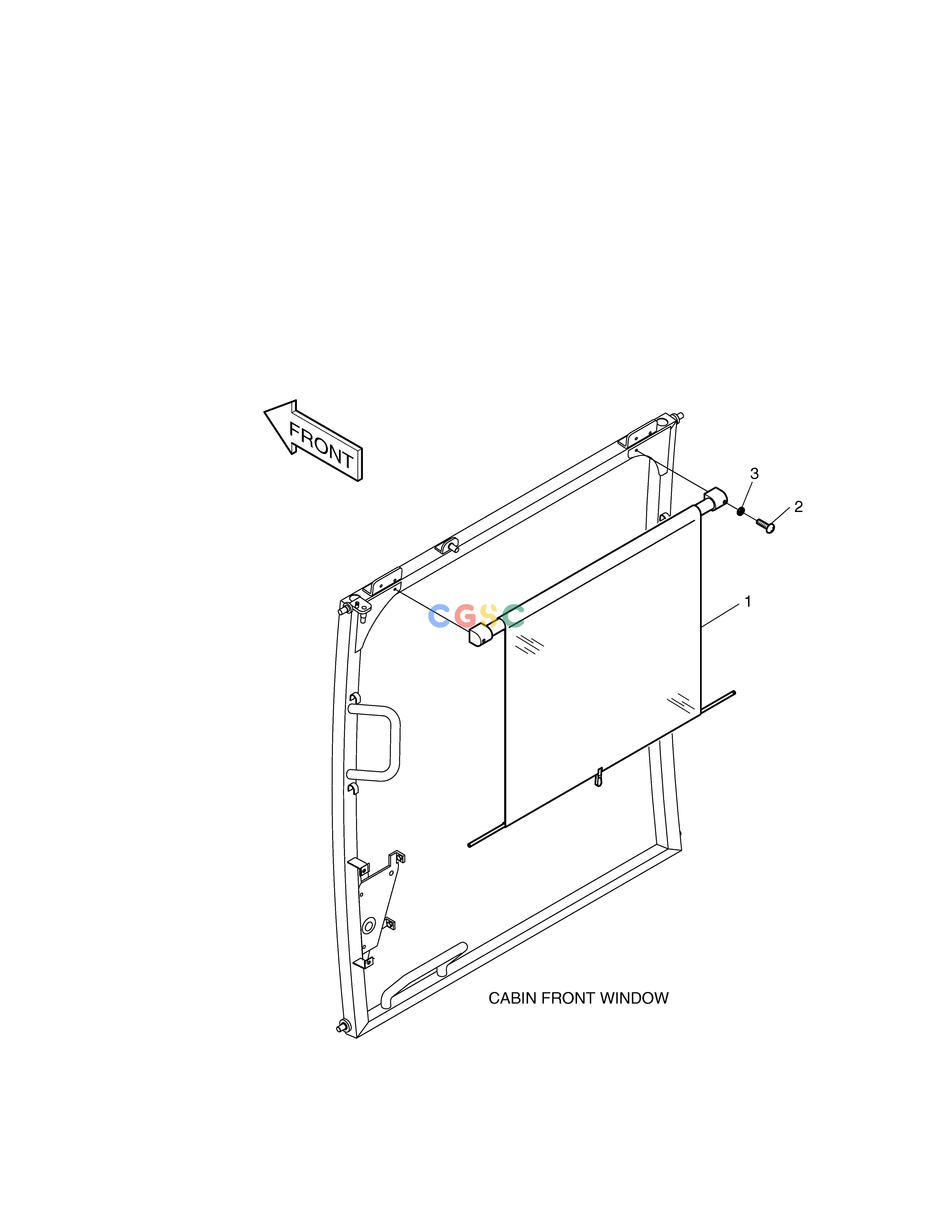斗山零件查询SUN VISOR ASS'Y SOLAR 500LC-V Doosan parts catalog online