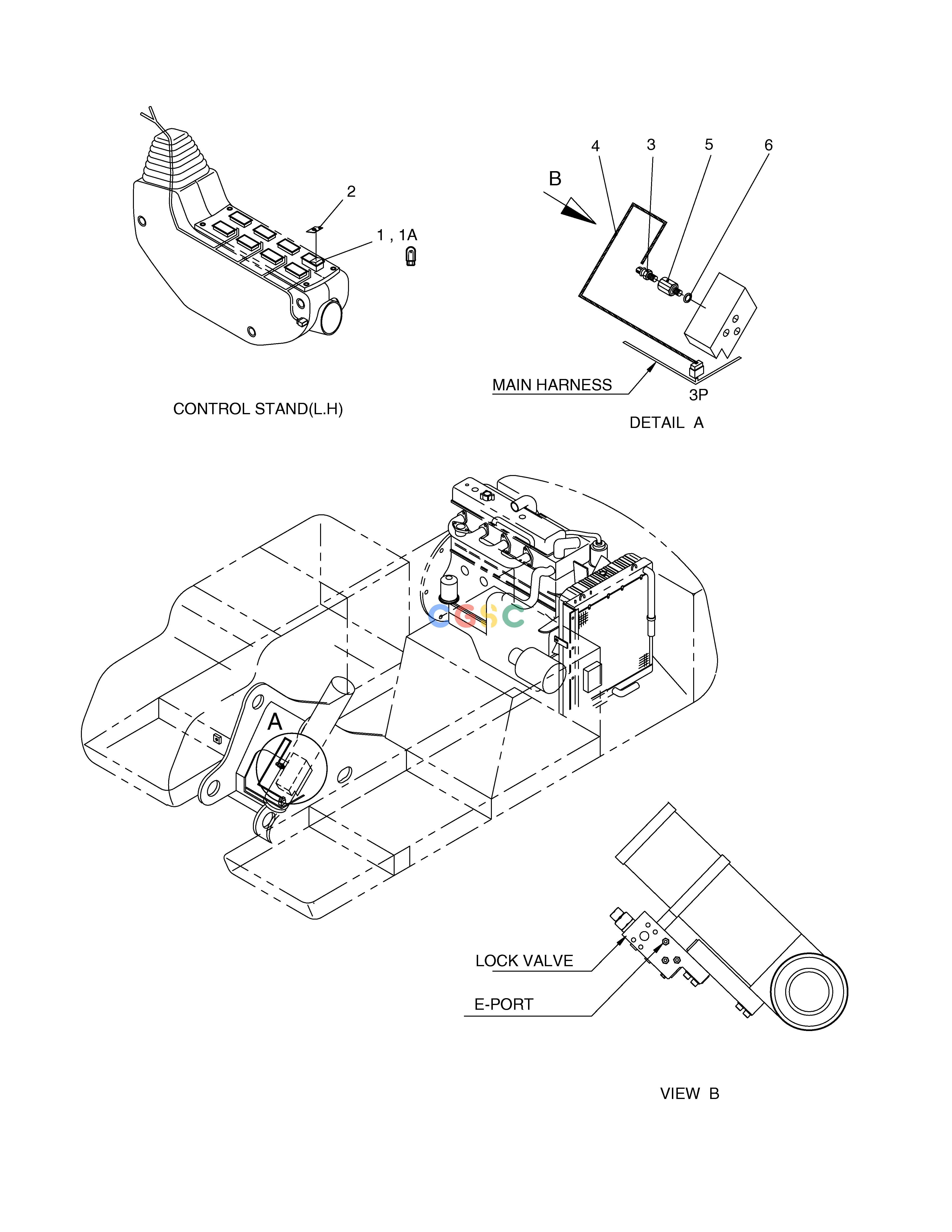 斗山零件查询OVERLOAD WARNING ASS'Y SOLAR 500LC-V Doosan parts catalog online