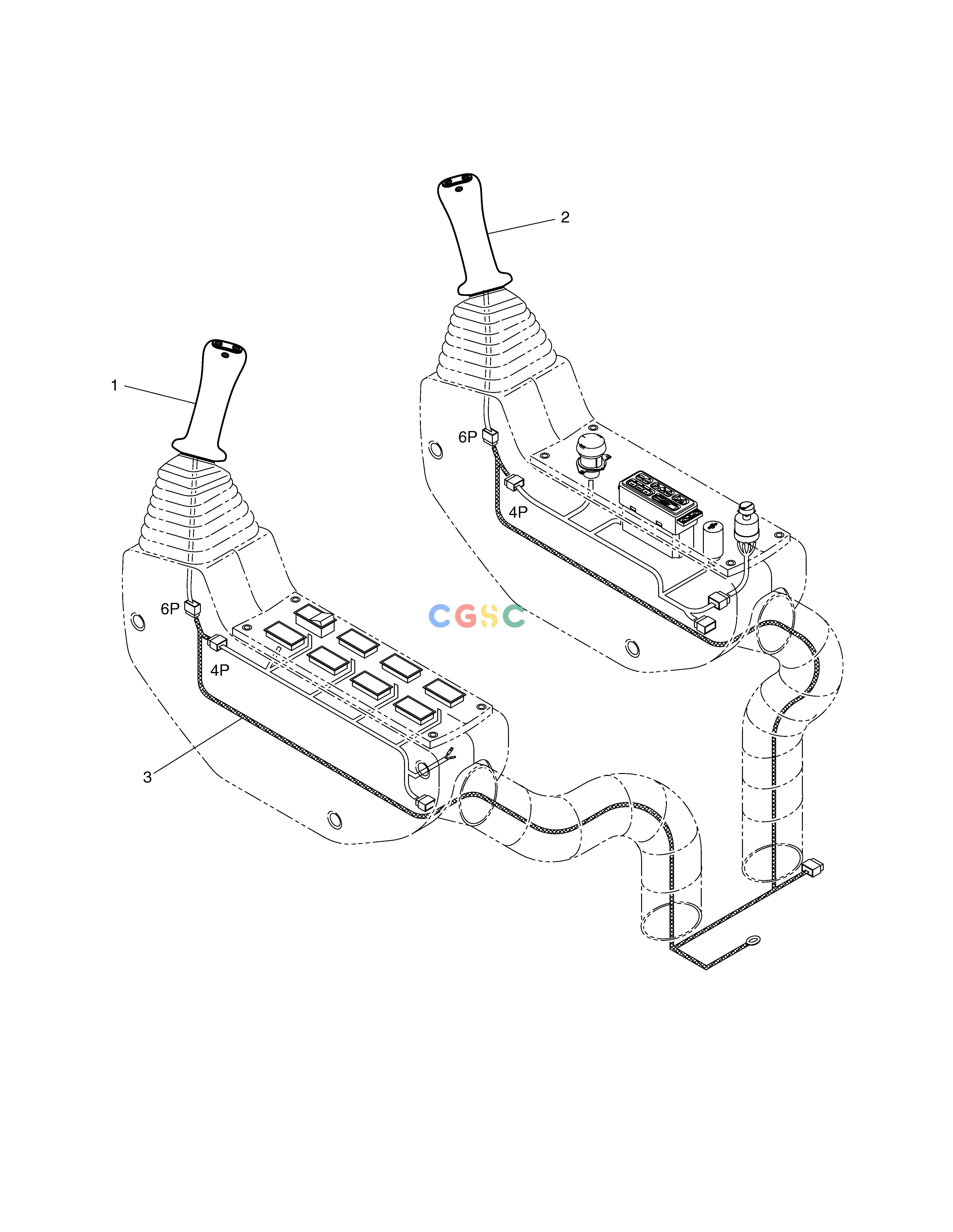 斗山零件查询JOYSTICK VALVE ASS'Y-3 SWITCH SOLAR 500LC-V Doosan parts catalog online