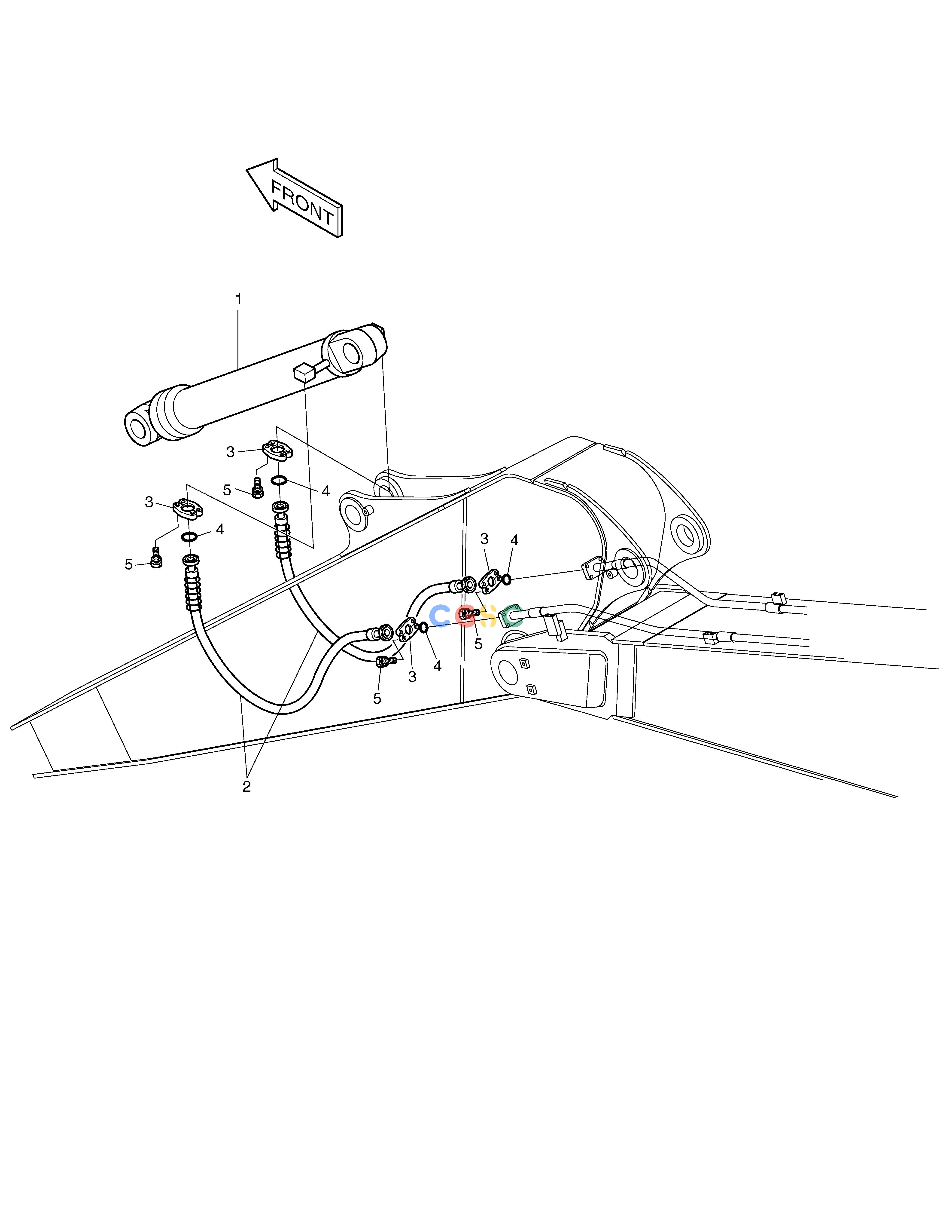 斗山零件查询ARM PIPING-4.0m SOLAR 500LC-V Doosan parts catalog online