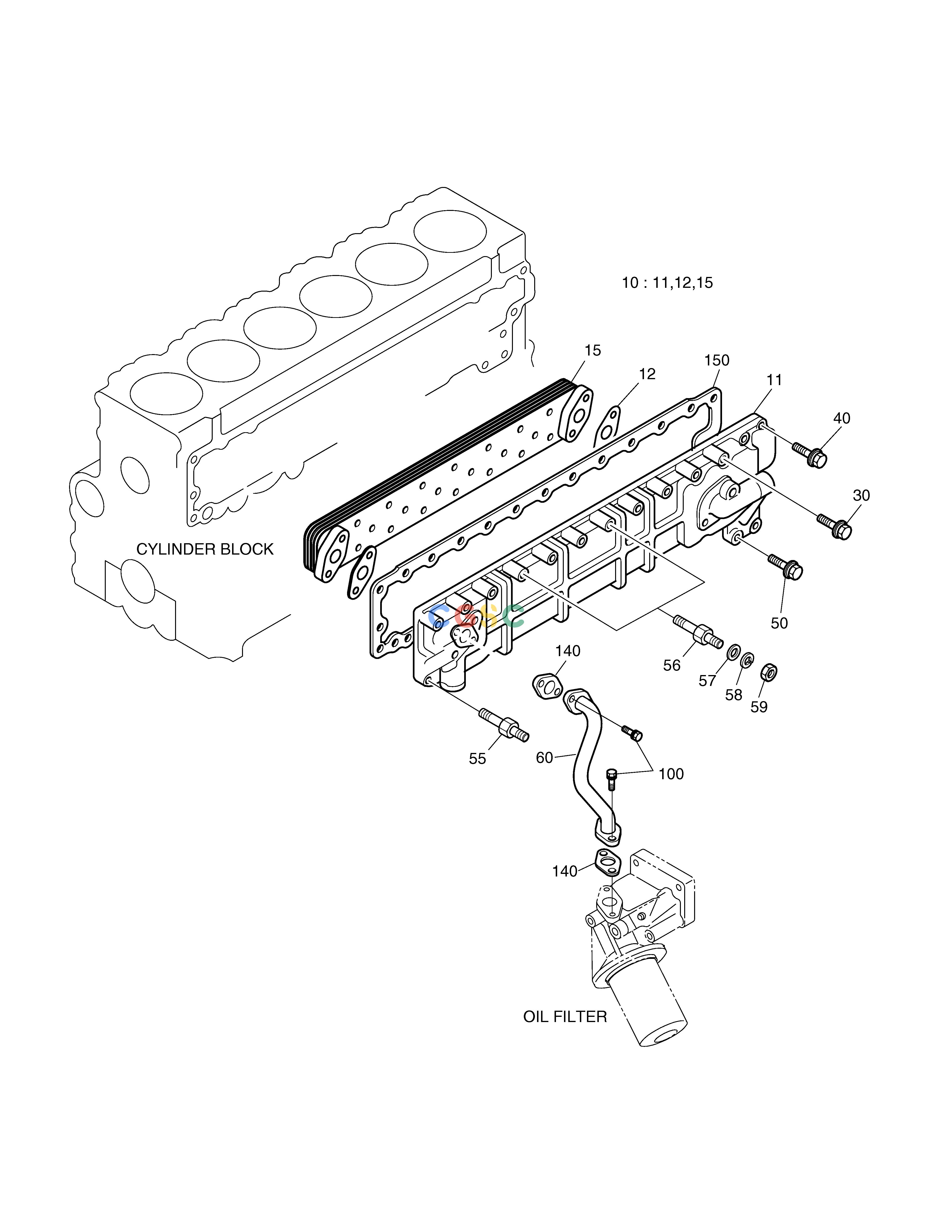 斗山零件查询OIL COOLER SOLAR 160W-V Doosan parts catalog online