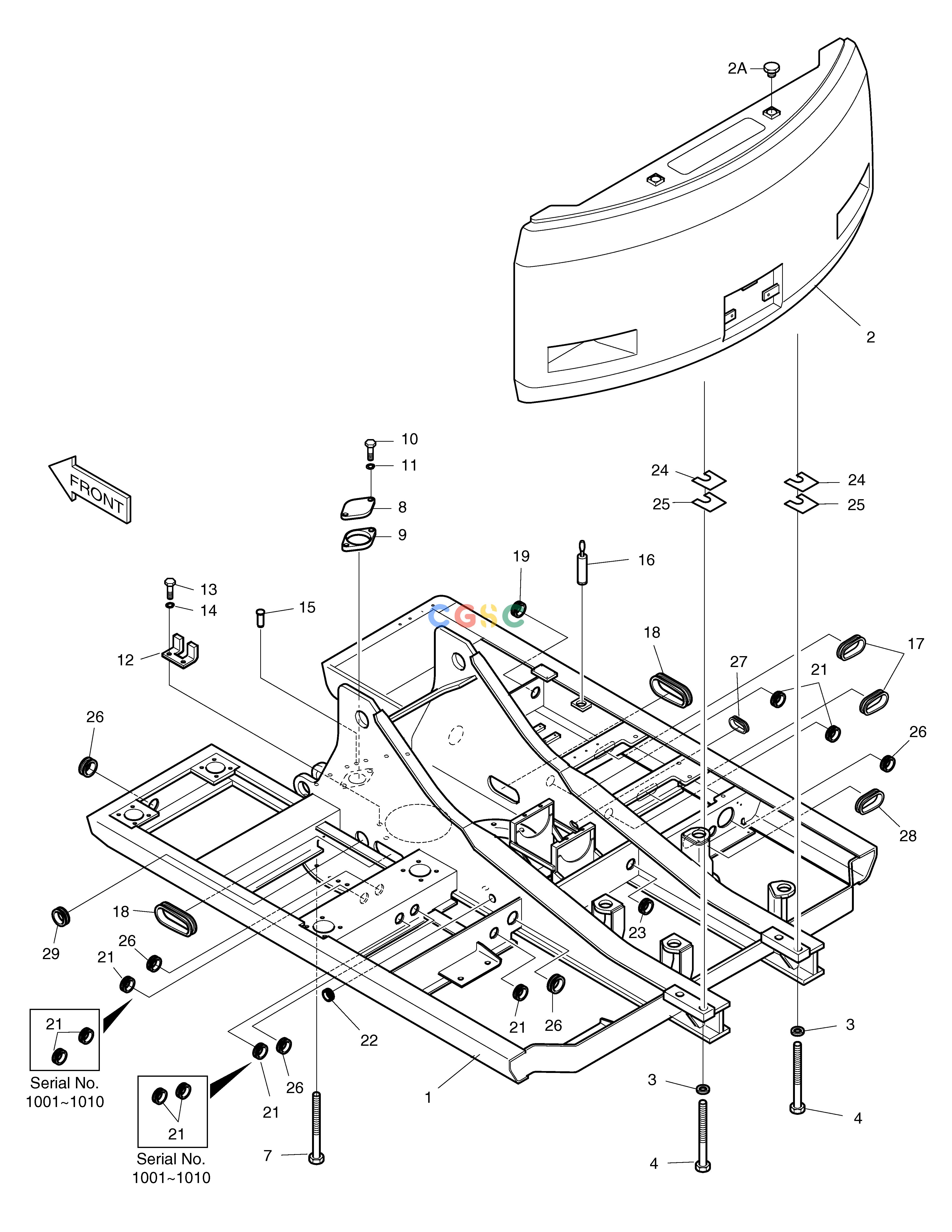 斗山零件查询MAIN FRAME SOLAR 160W-V Doosan parts catalog online