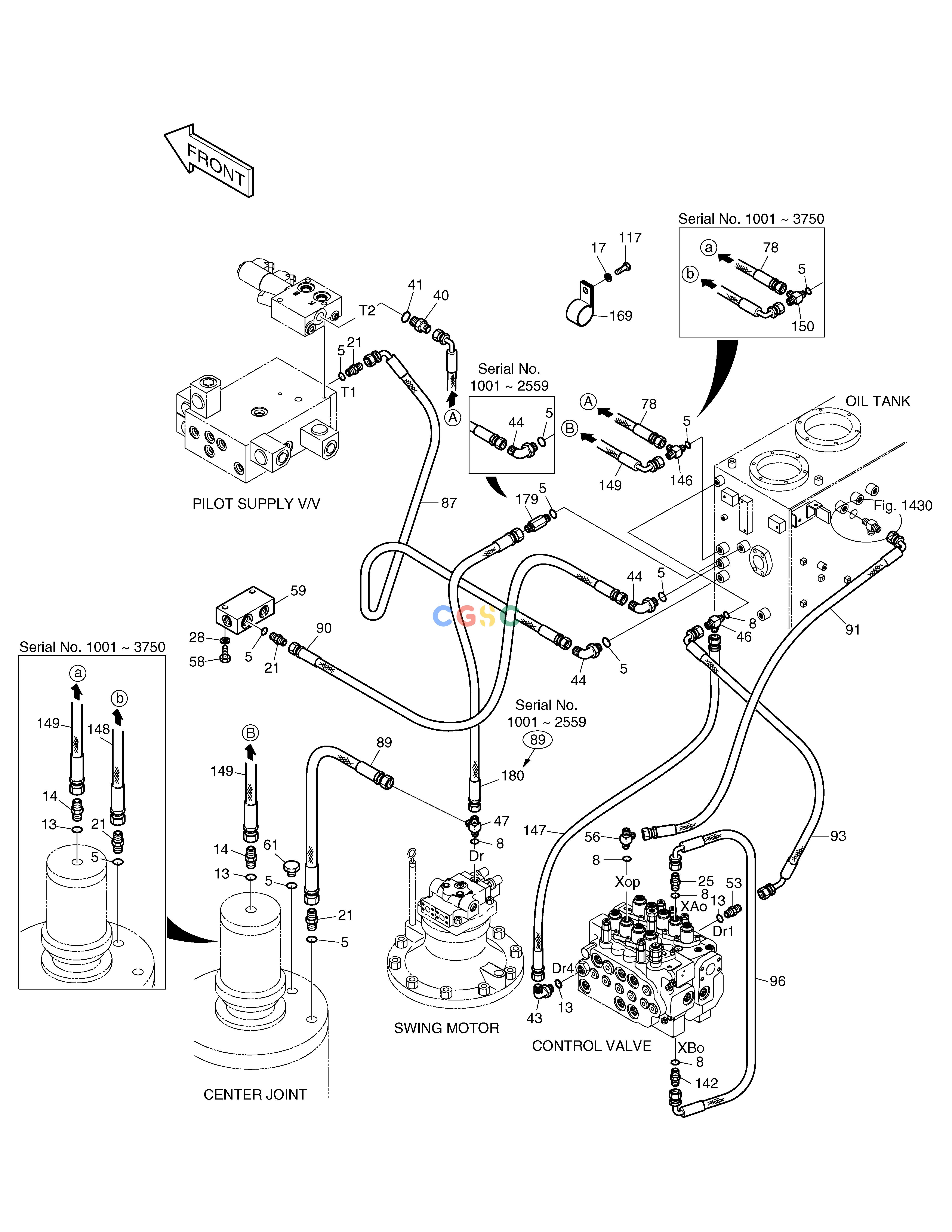 斗山零件查询PILOT PIPING(3) SOLAR 160W-V Doosan parts catalog online
