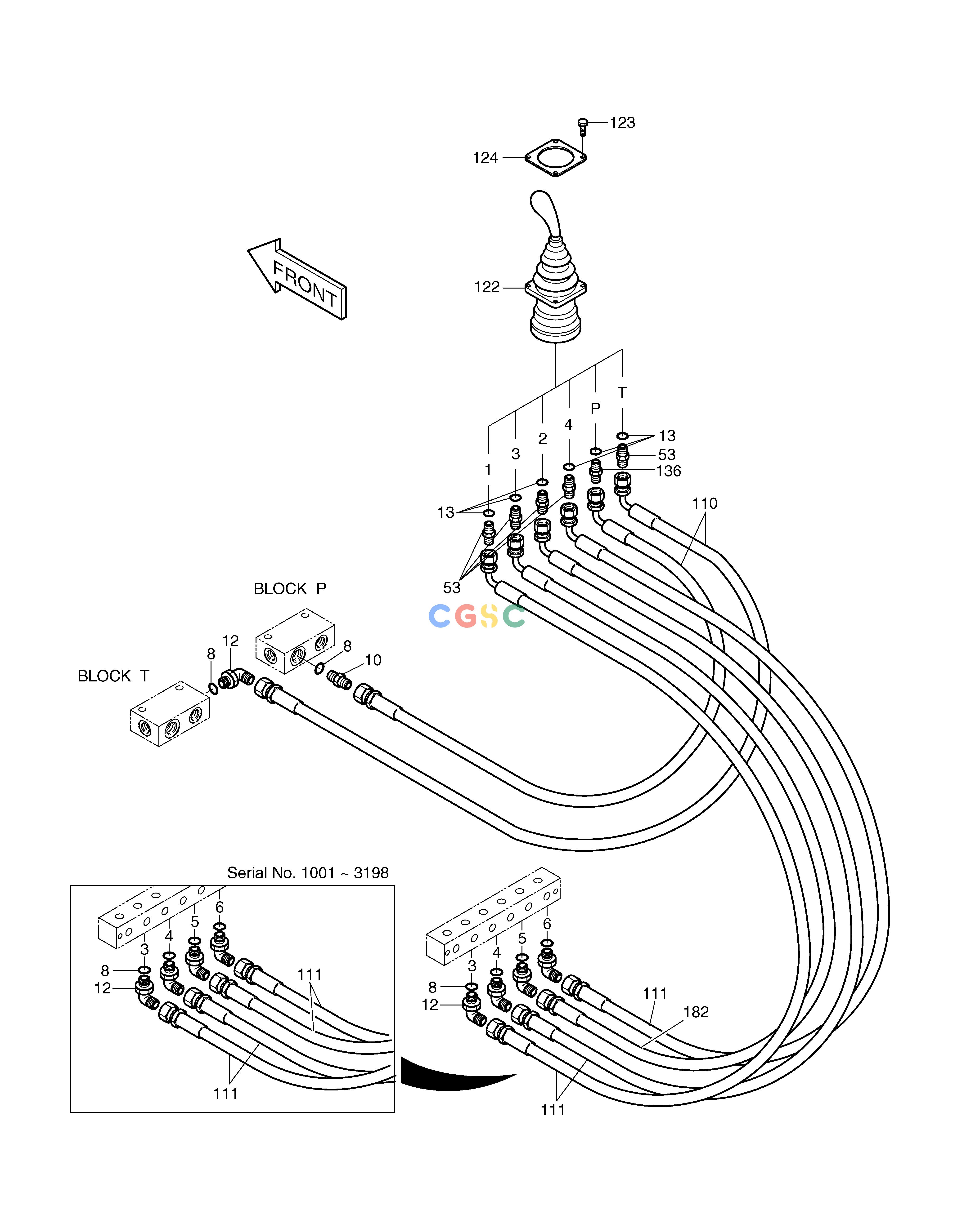 斗山零件查询PILOT PIPING(5) SOLAR 160W-V Doosan parts catalog online