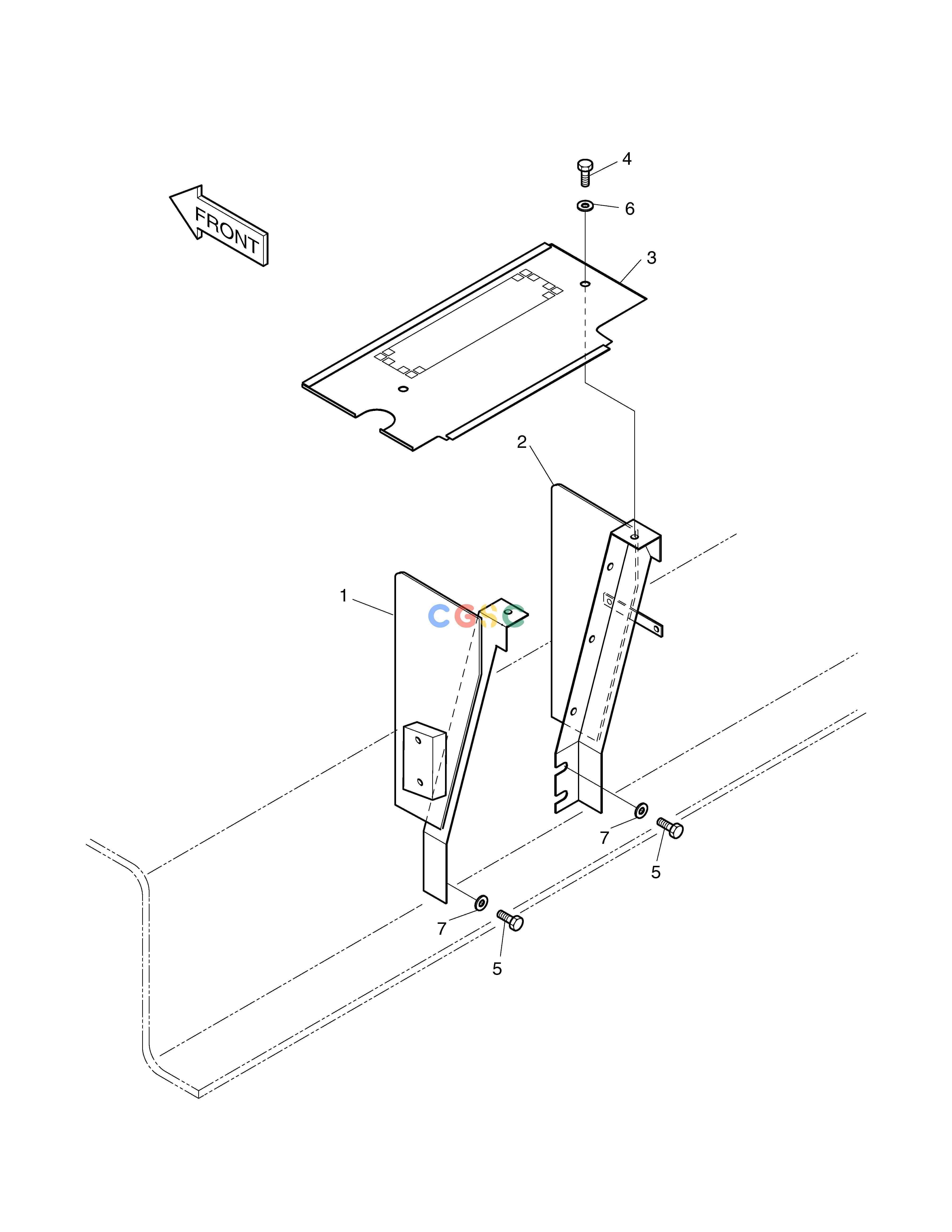 斗山零件查询SUPPORT-CONDENSER SOLAR 160W-V Doosan parts catalog online
