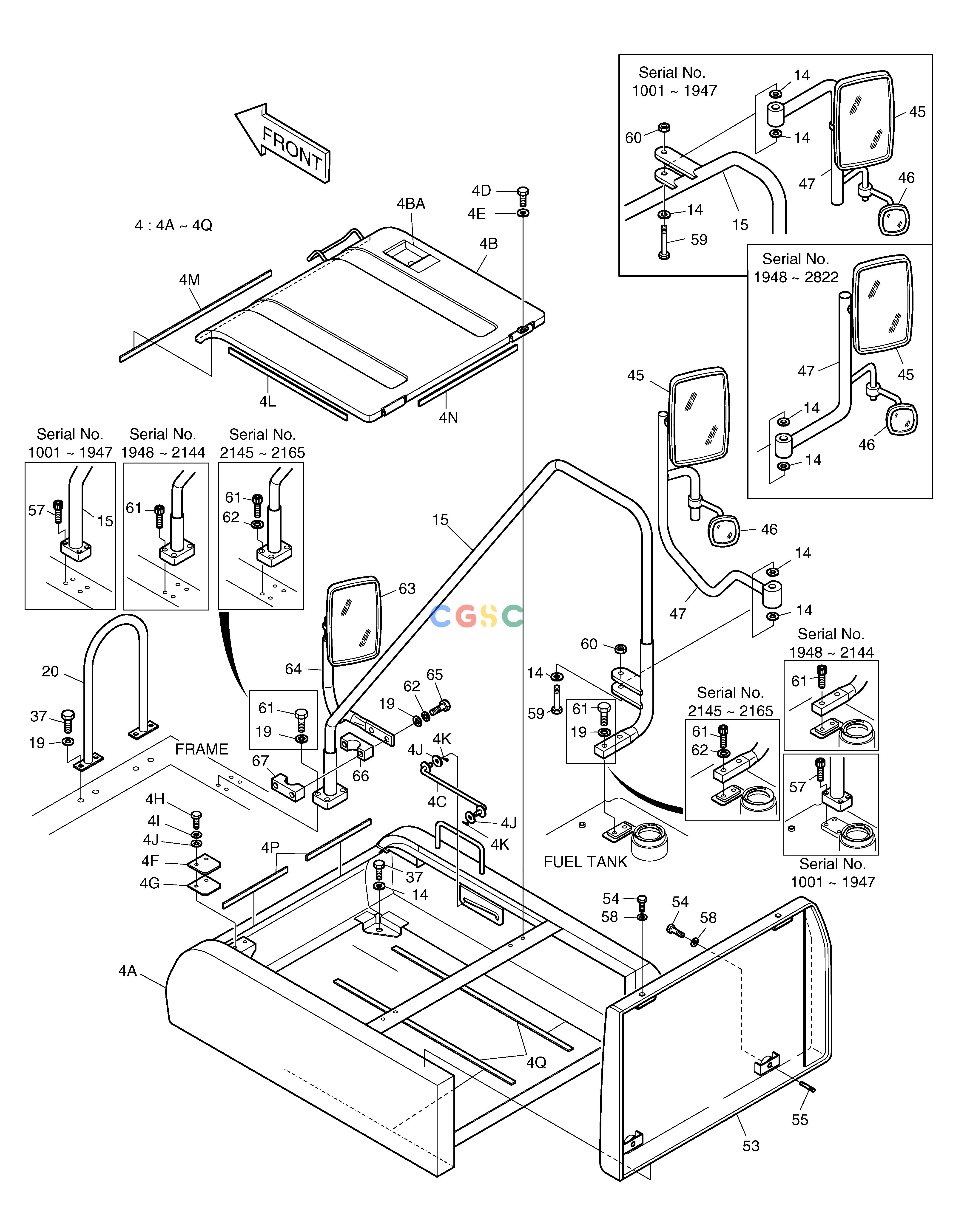 斗山零件查询COVER(4) SOLAR 160W-V Doosan parts catalog online