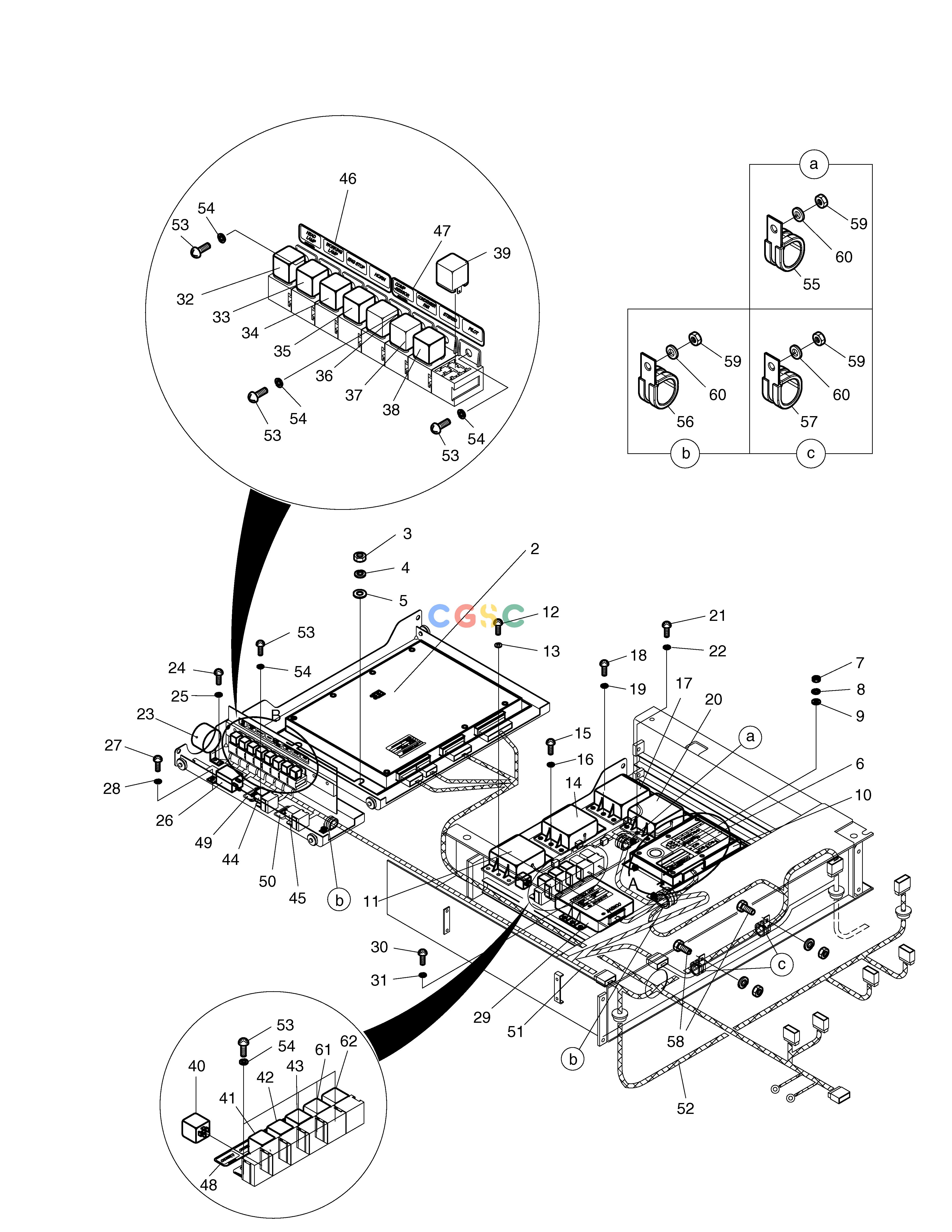 斗山零件查询ELECTRIC BOX ASS'Y-ELECTRIC PARTS SOLAR 160W-V Doosan parts catalog online