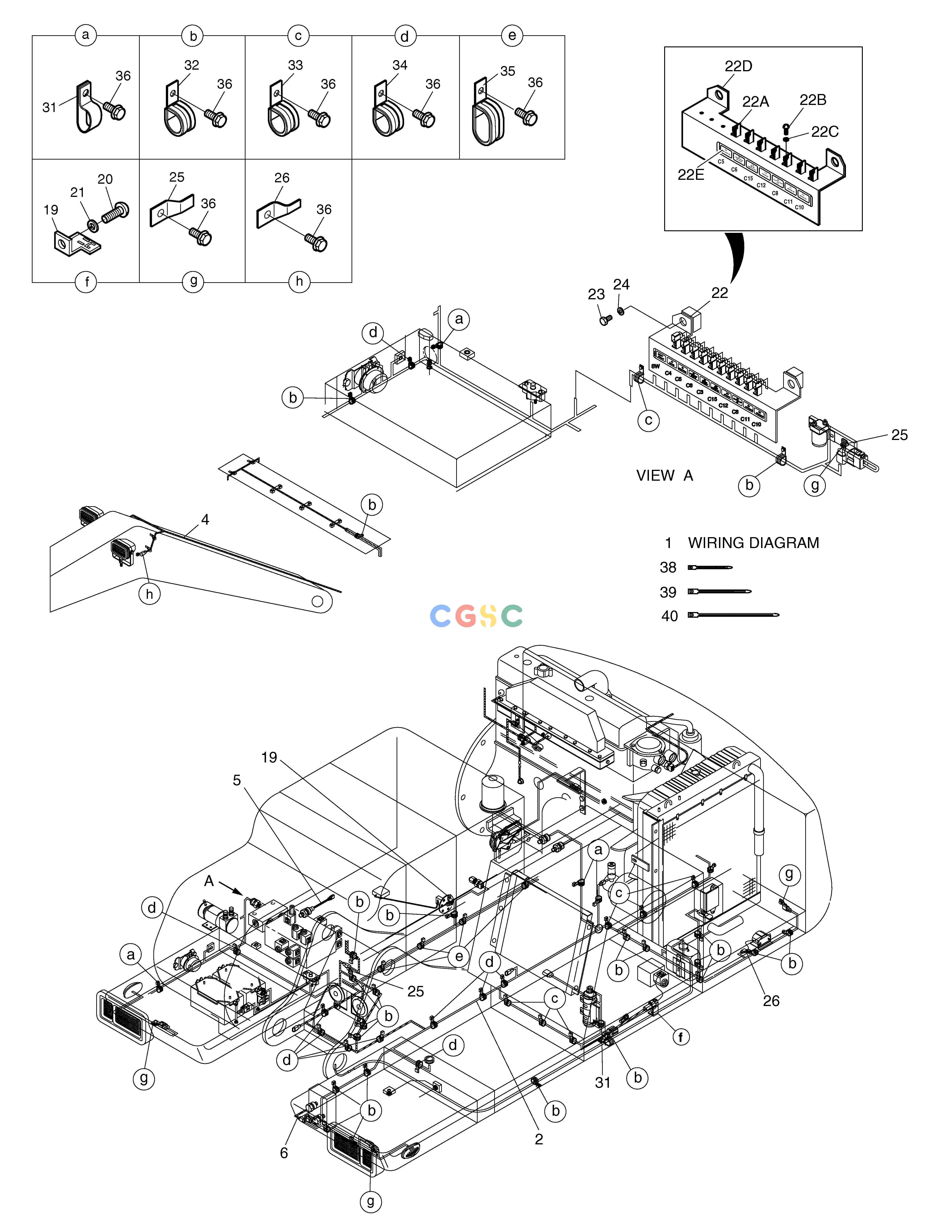 斗山零件查询ELECTRIC WIRING(3)-RELATED PART SOLAR 160W-V Doosan parts catalog online