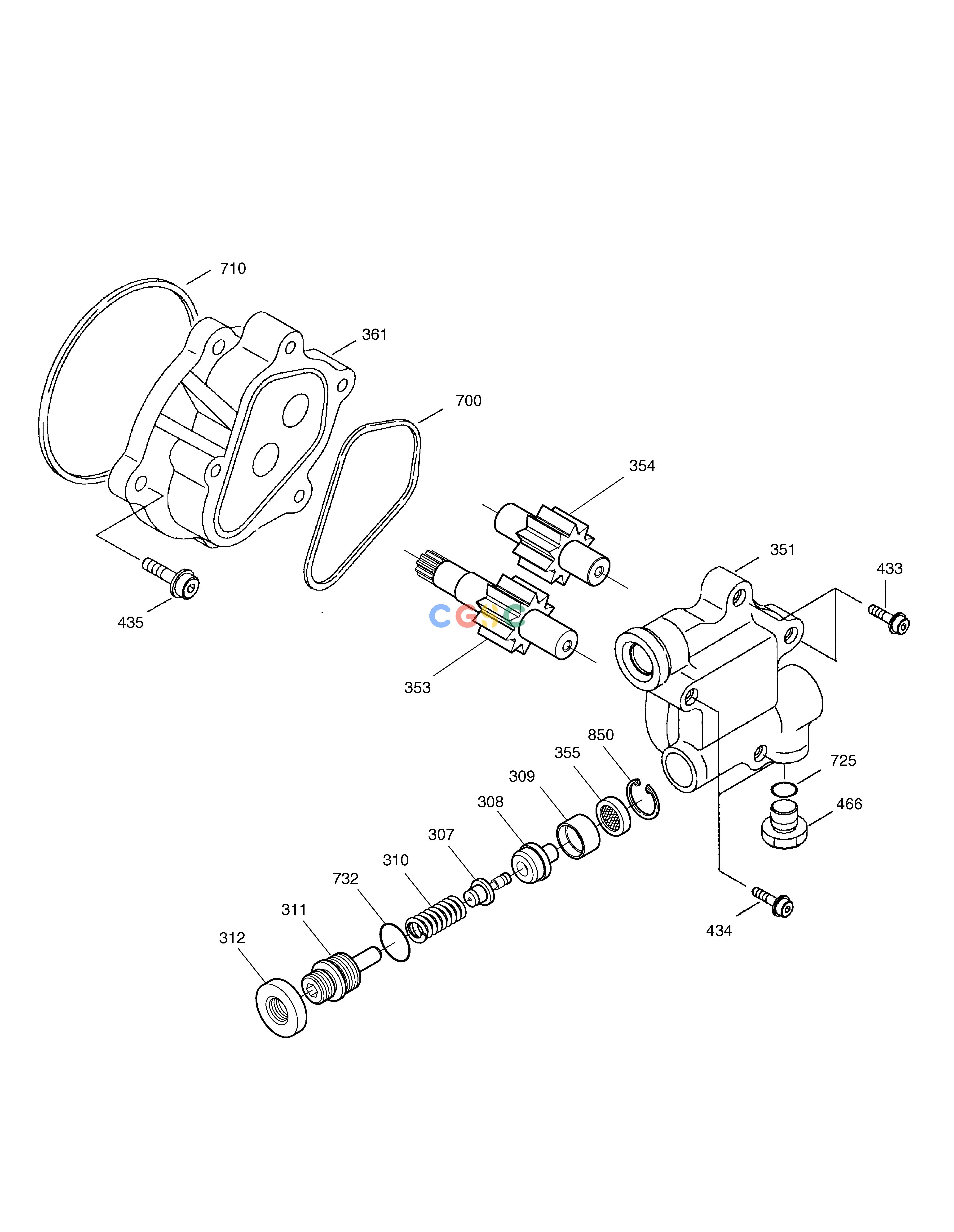 斗山零件查询GEAR PUMP SOLAR 160W-V Doosan parts catalog online
