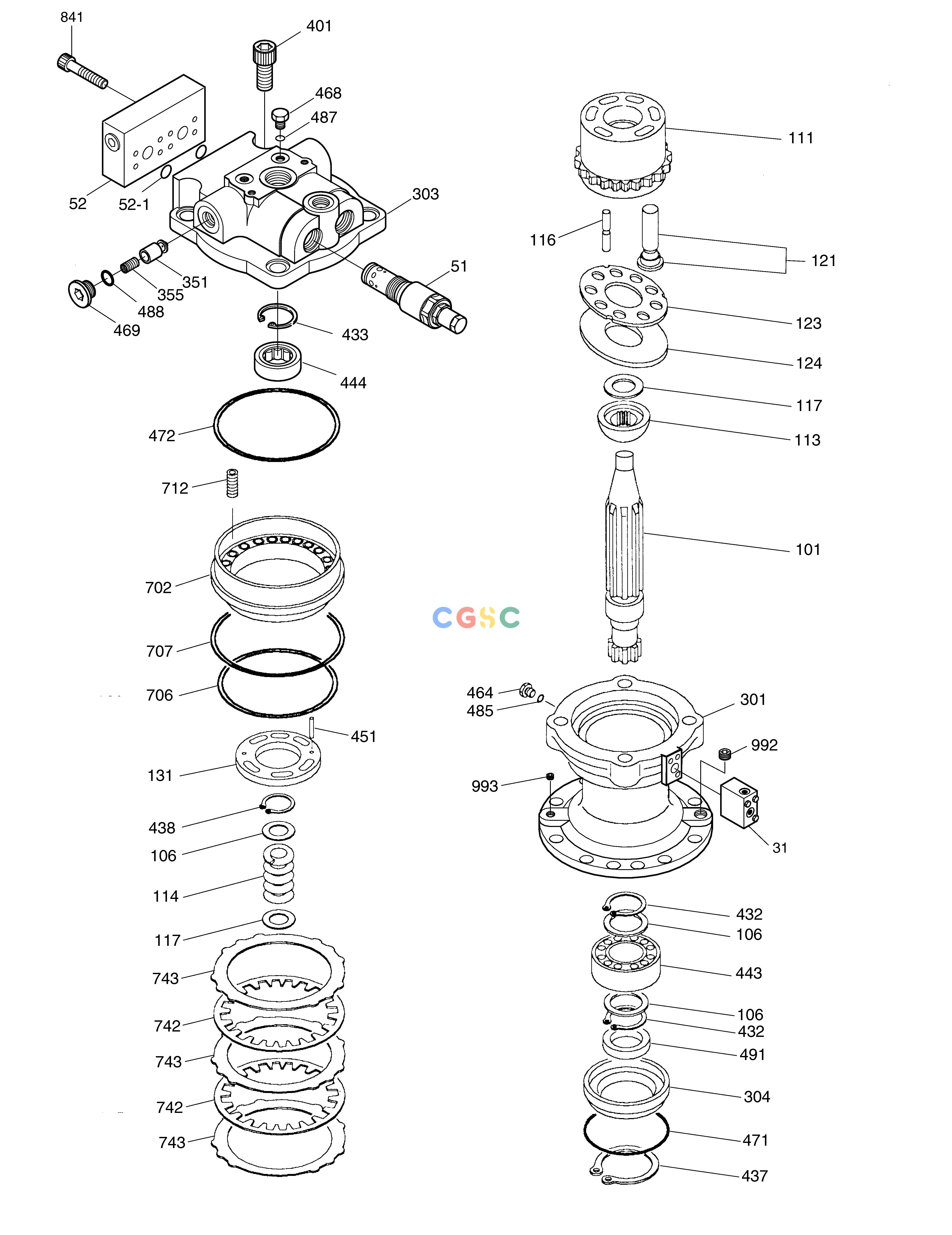 斗山零件查询SWING MOTOR SOLAR 160W-V Doosan parts catalog online
