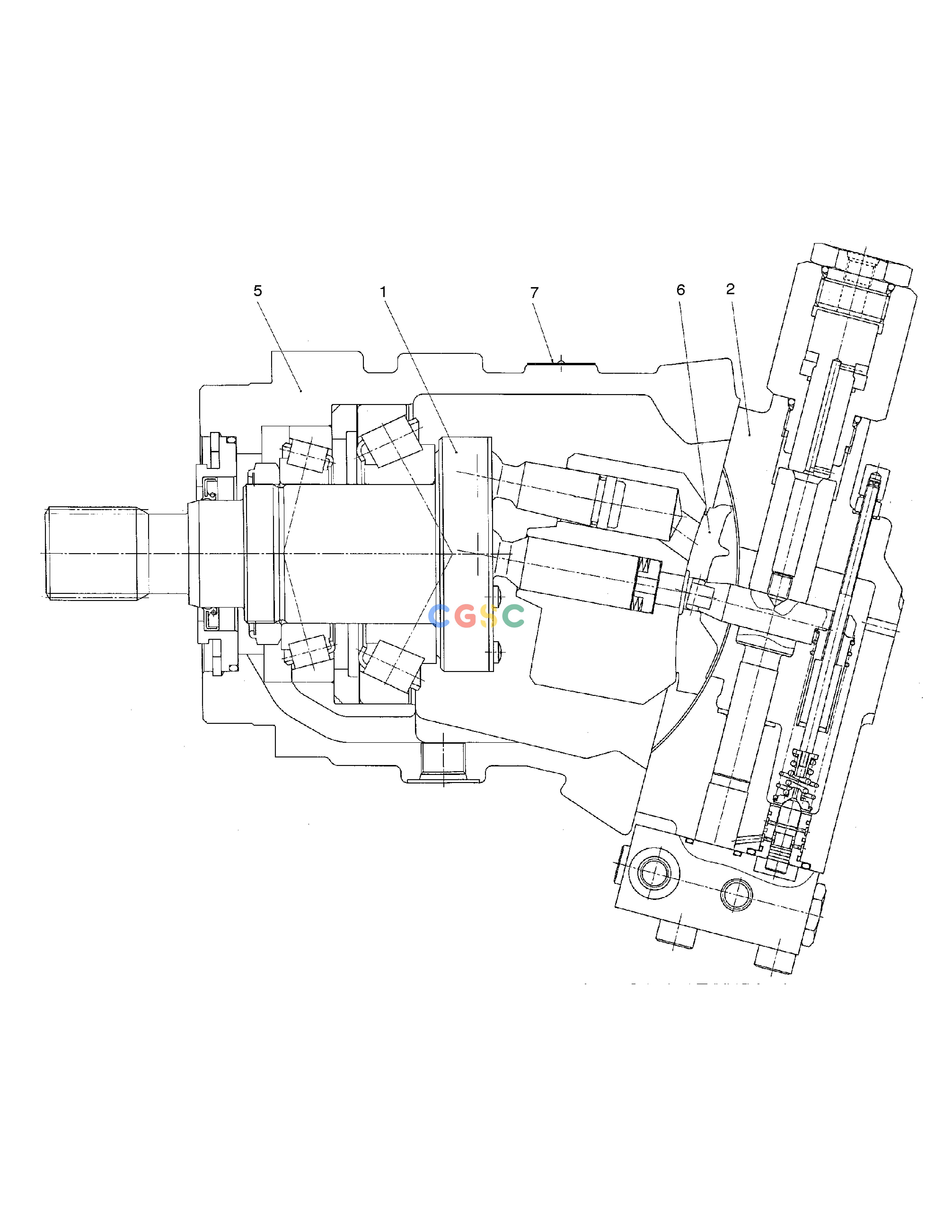 斗山零件查询PISTON MOTOR-TRAVEL MOTOR SOLAR 160W-V Doosan parts catalog online