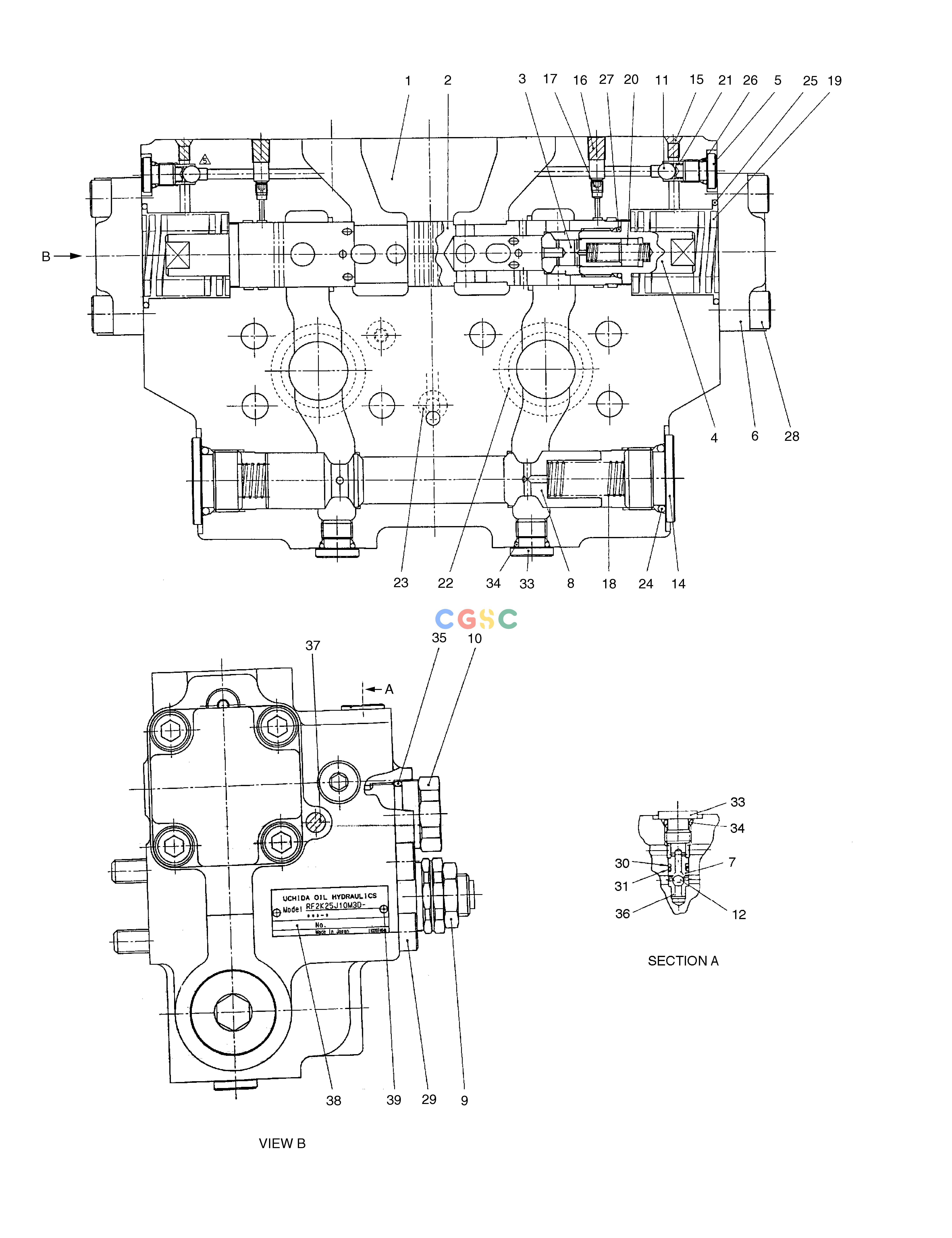 斗山零件查询COUNTER BALANCE VALVE-TRAVEL MOTOR SOLAR 160W-V Doosan parts catalog online